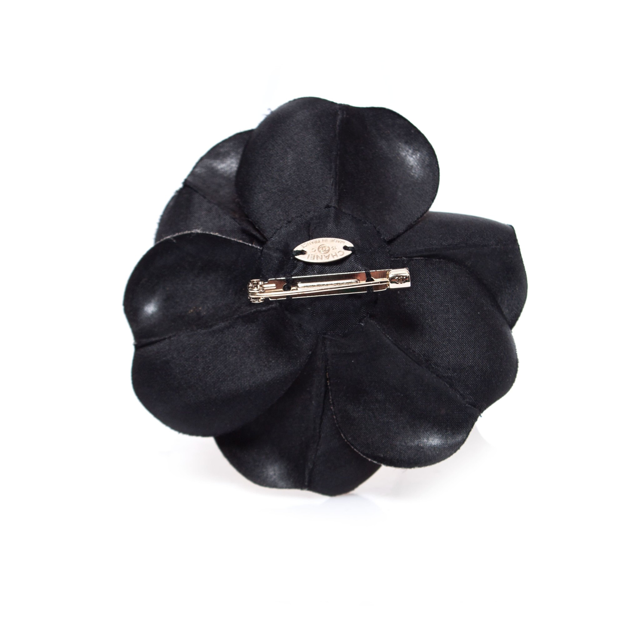 Chanel, Gold camellia pin brooche. - Unique Designer Pieces