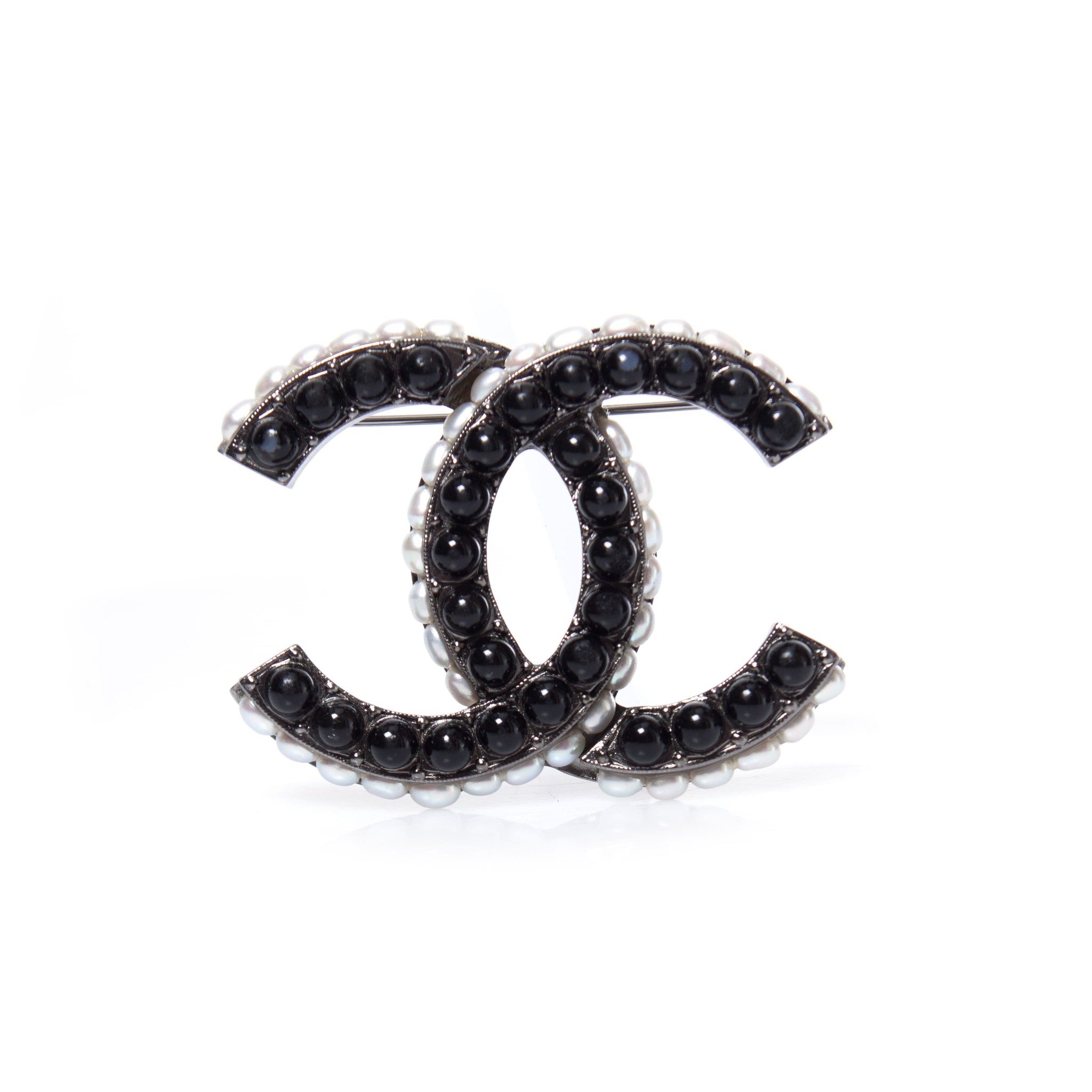 black chanel pin brooch