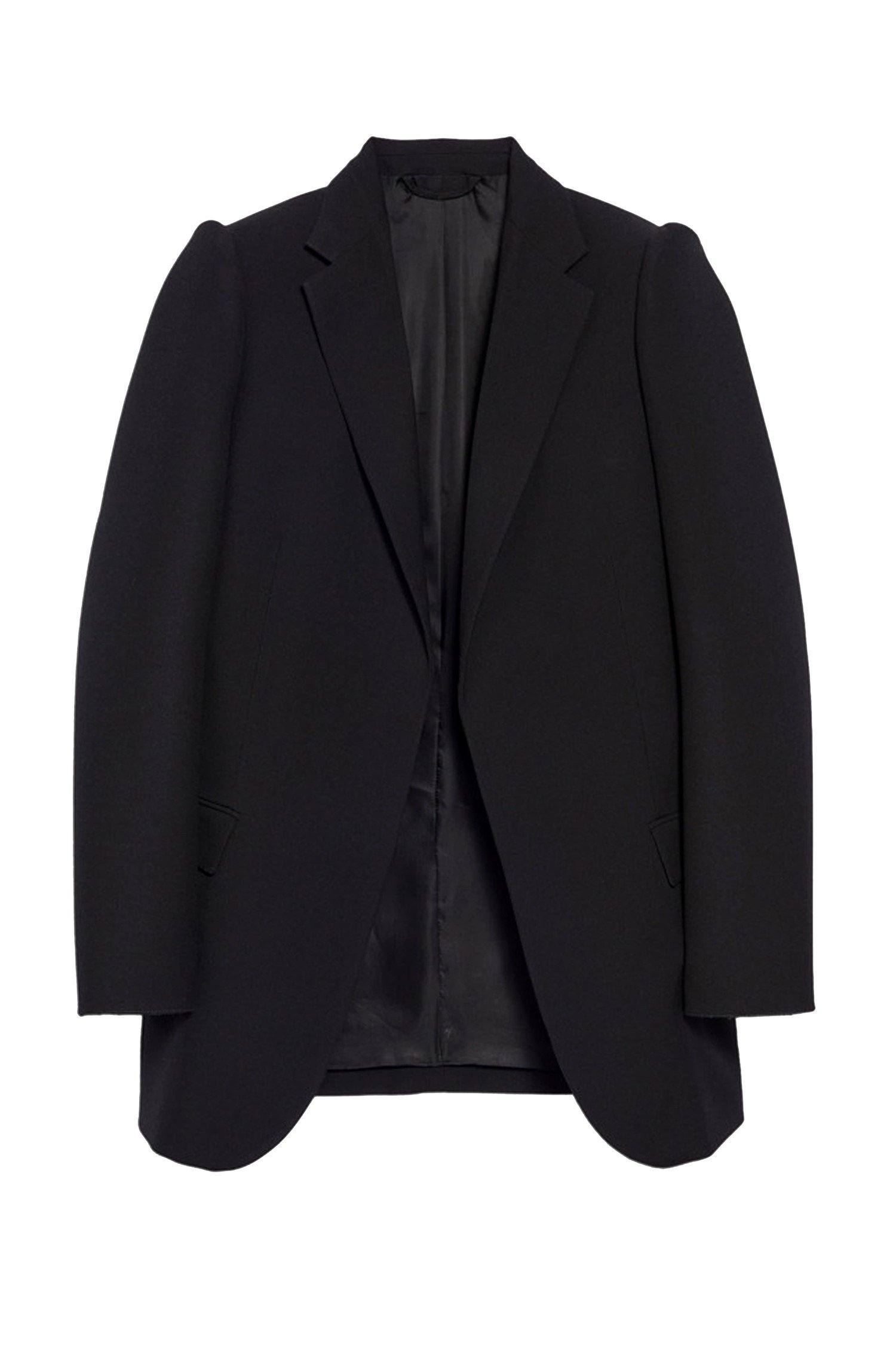 balenciaga suspended shoulder coat