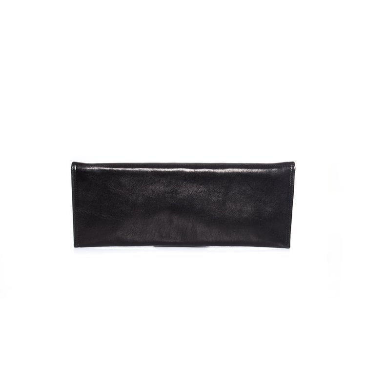 Maison Du Posh, Knuckle ring leather clutch in black. - Unique Designer ...
