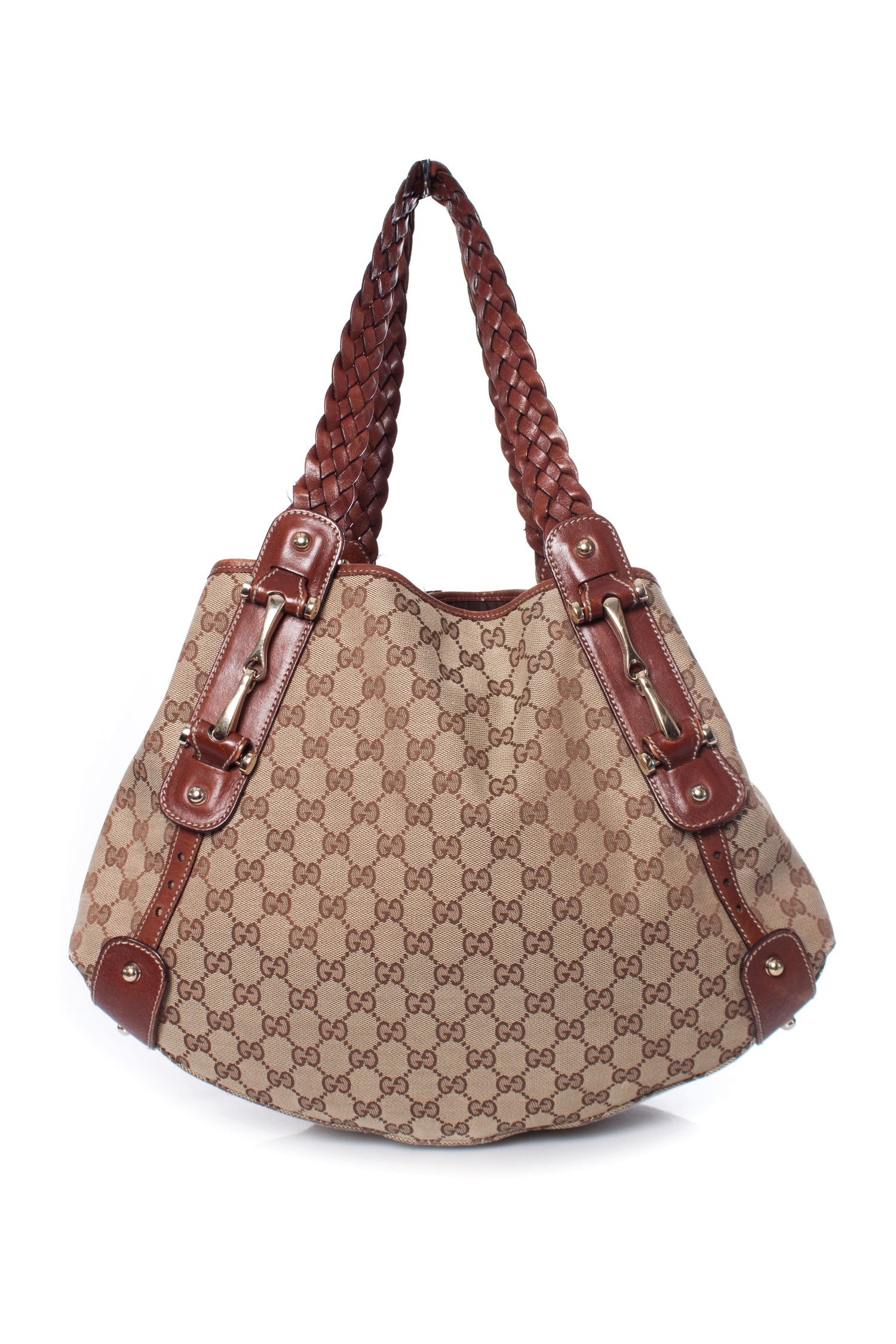 Gucci, Pelham braided canvas shoulder bag. - Unique Designer Pieces