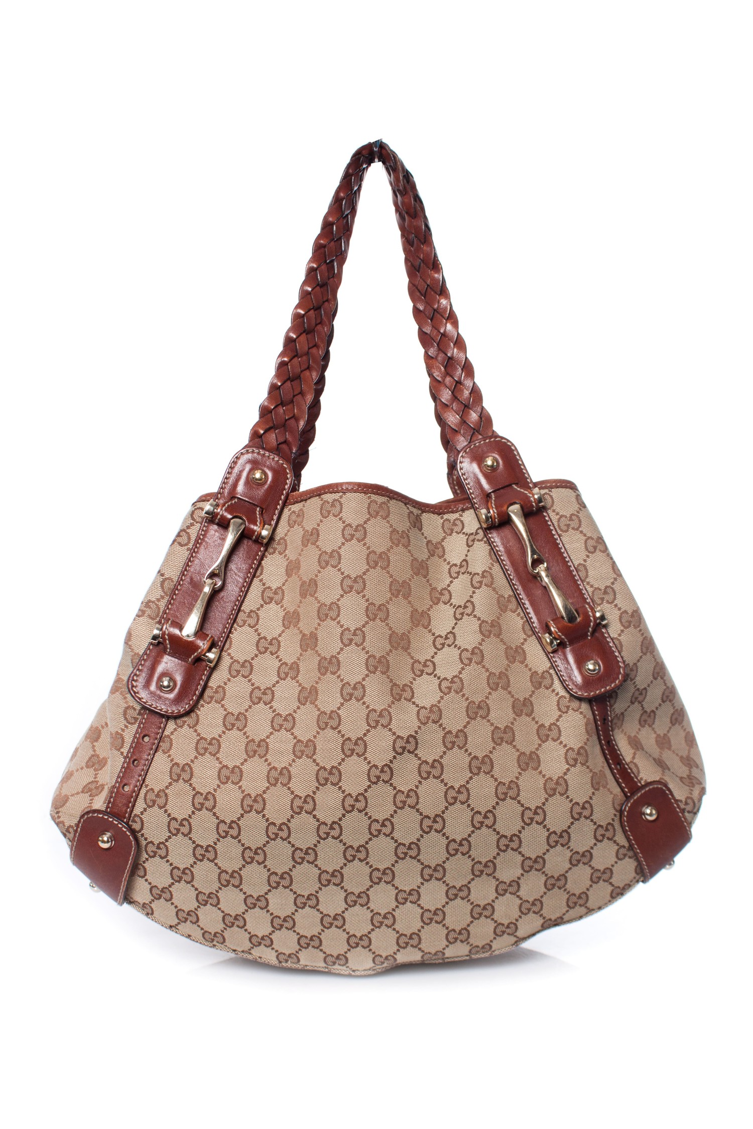 Gucci Pelham braided canvas shoulder bag. Unique Designer Pieces