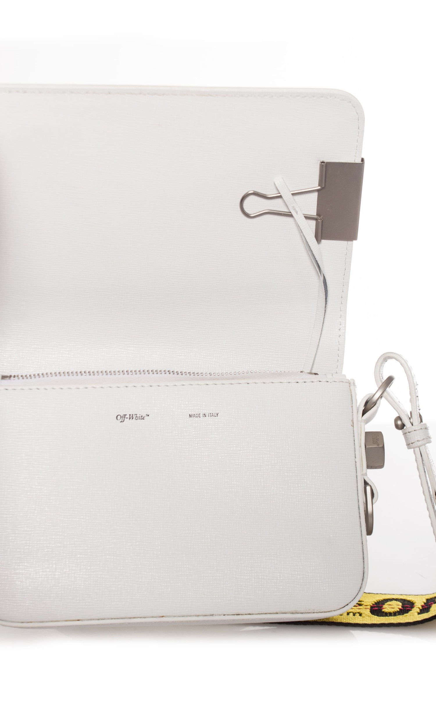 OFF-WHITE, Diagonal stripe mini shoulder bag. - Unique