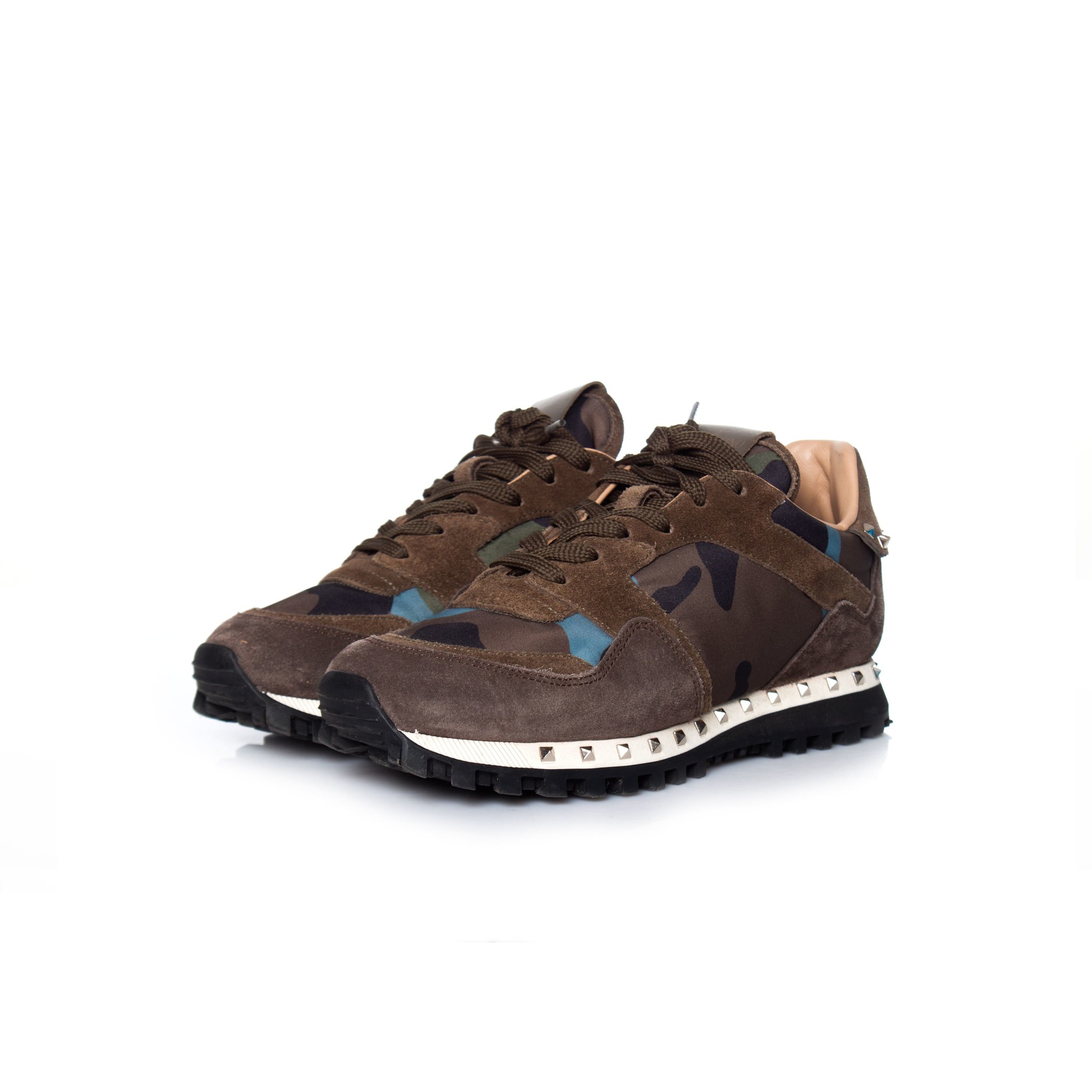 rockstud camouflage trainers