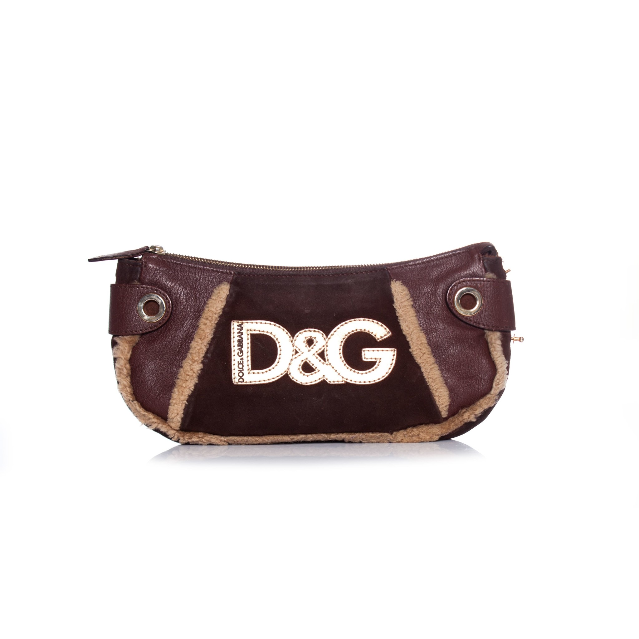 Dolce & Gabbana, Brown clutch bag - Unique Designer Pieces