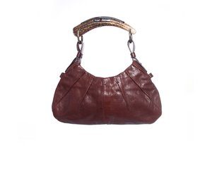 Mombasa leather handbag Yves Saint Laurent Brown in Leather - 37920079