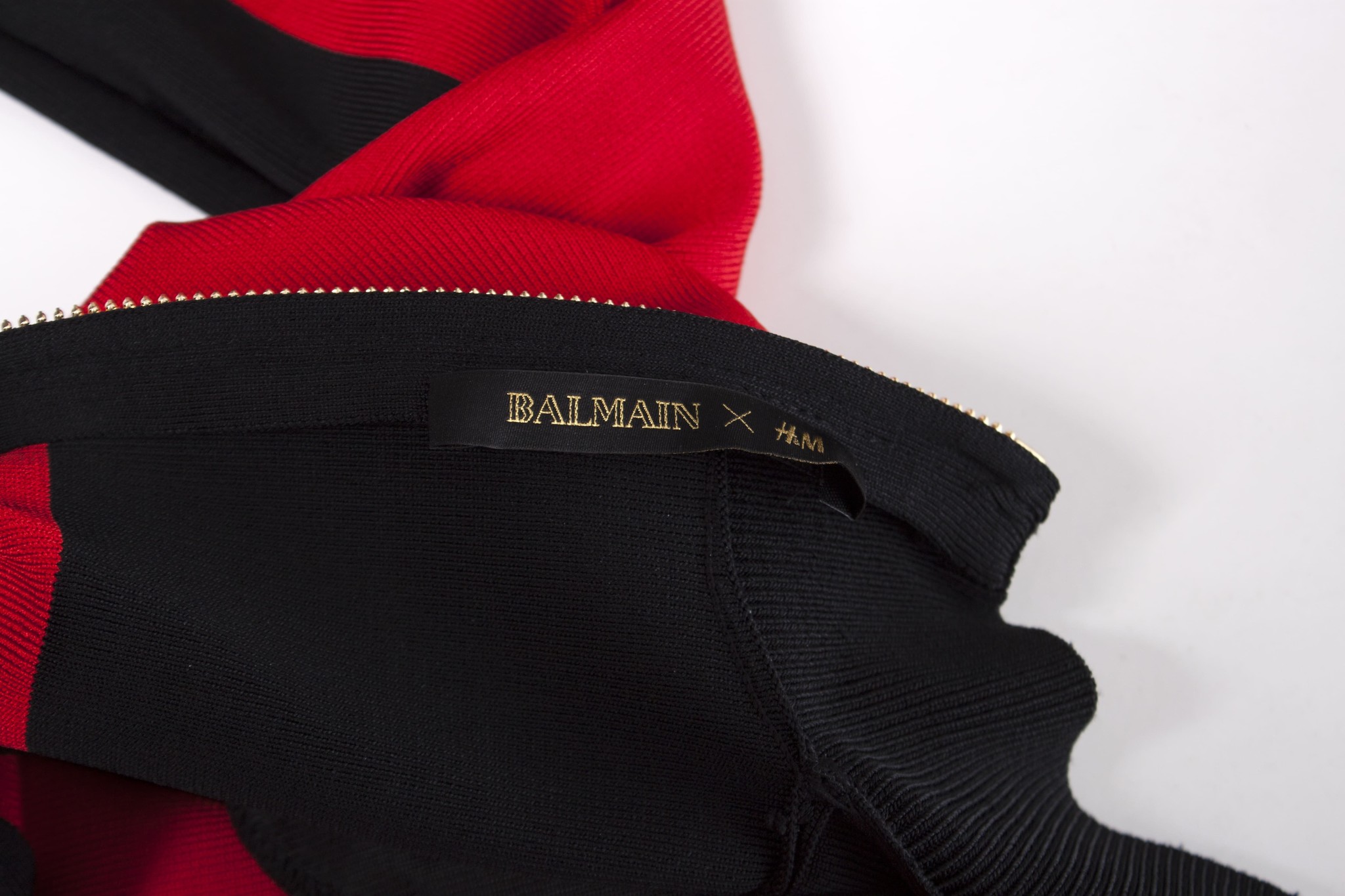 Mold Samlet Begrænse Balmain for H&M, Mini dress in red - Unique Designer Pieces