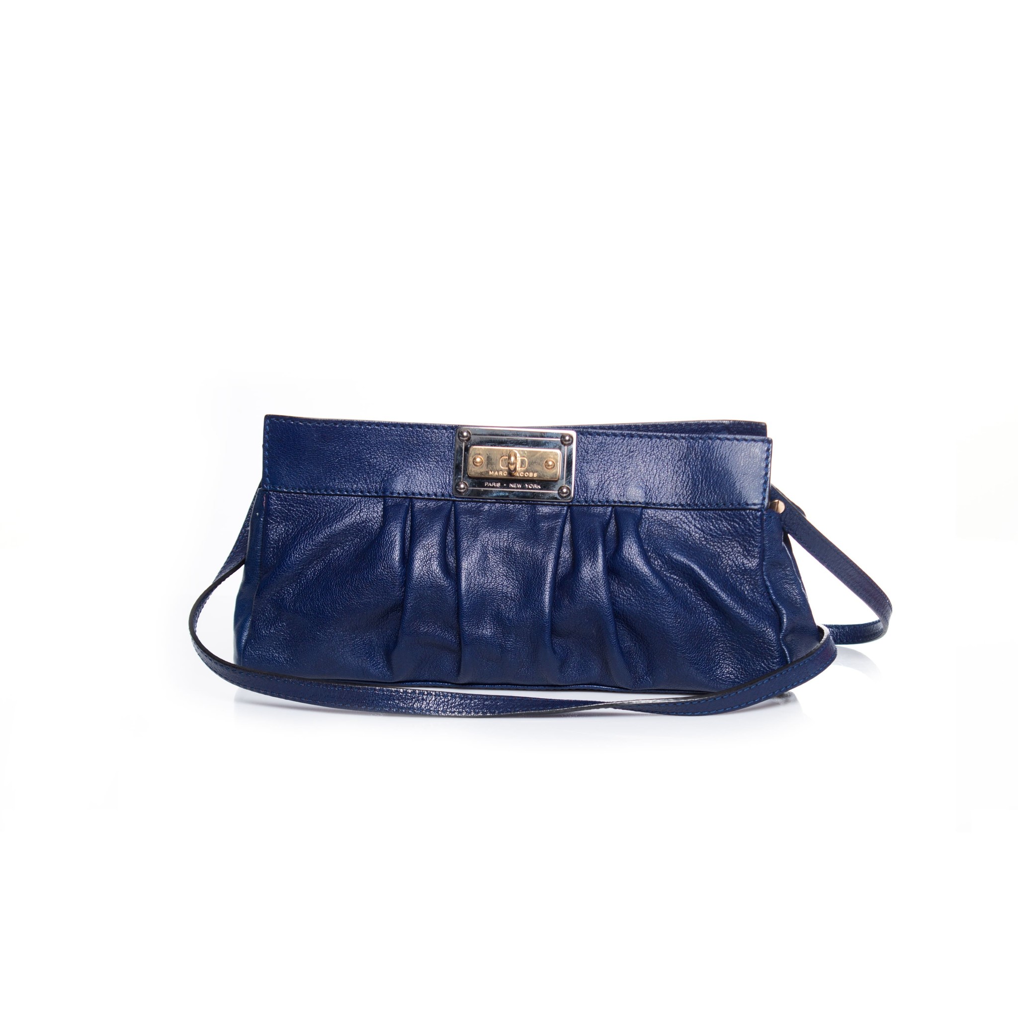 Marc by Marc Jacobs Grey Blue Pebbled Leather Crossbody Purse Bag Work –  Stylized Thrift Boutique