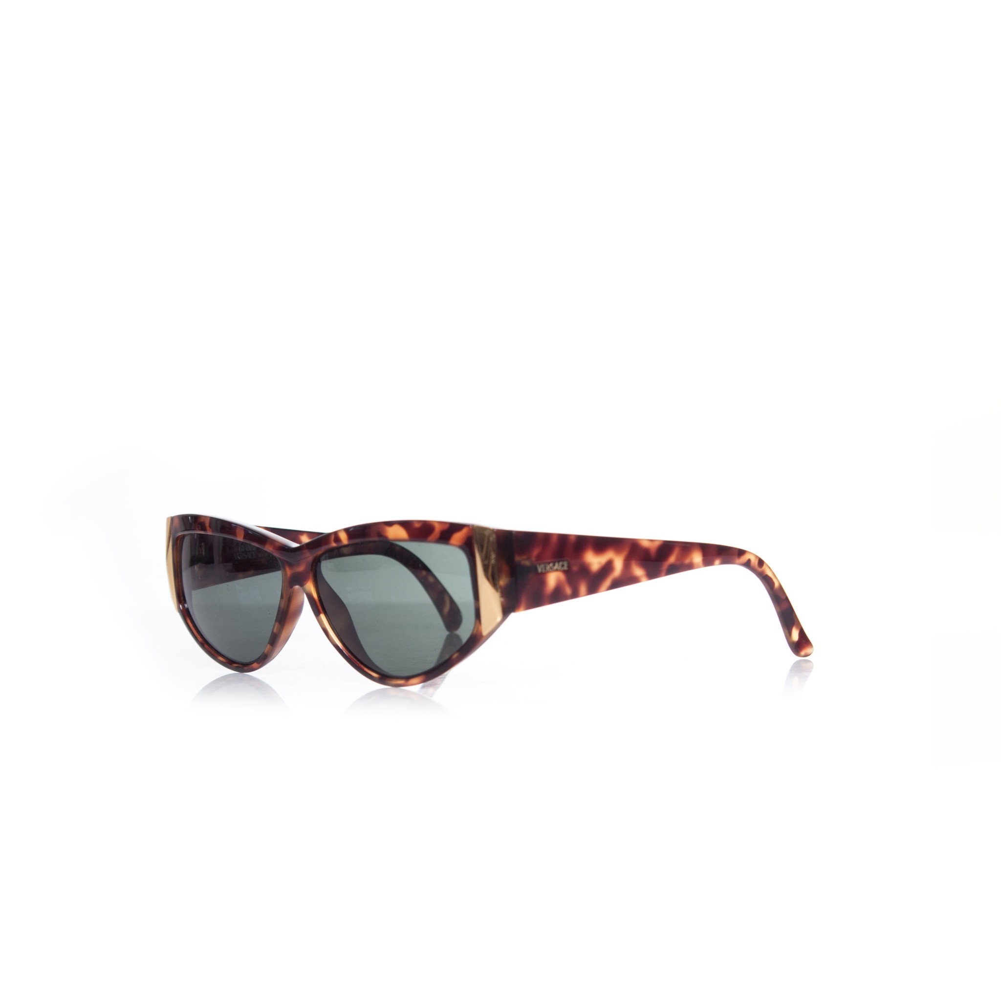 Gianni Versace, Tortoise Shell Rectangular Sunglasses. - Unique Designer  Pieces