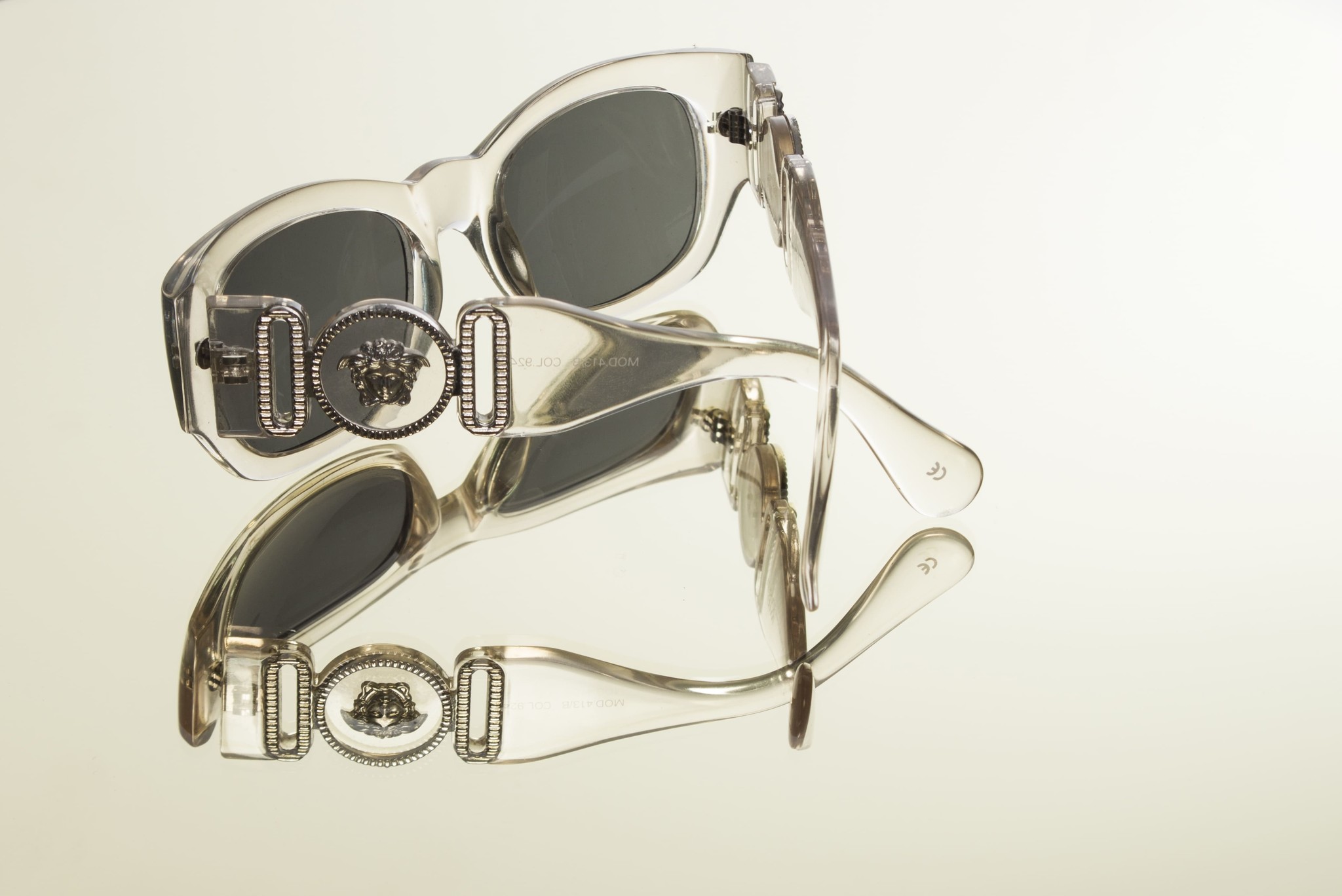 Clear versace sunglasses hotsell