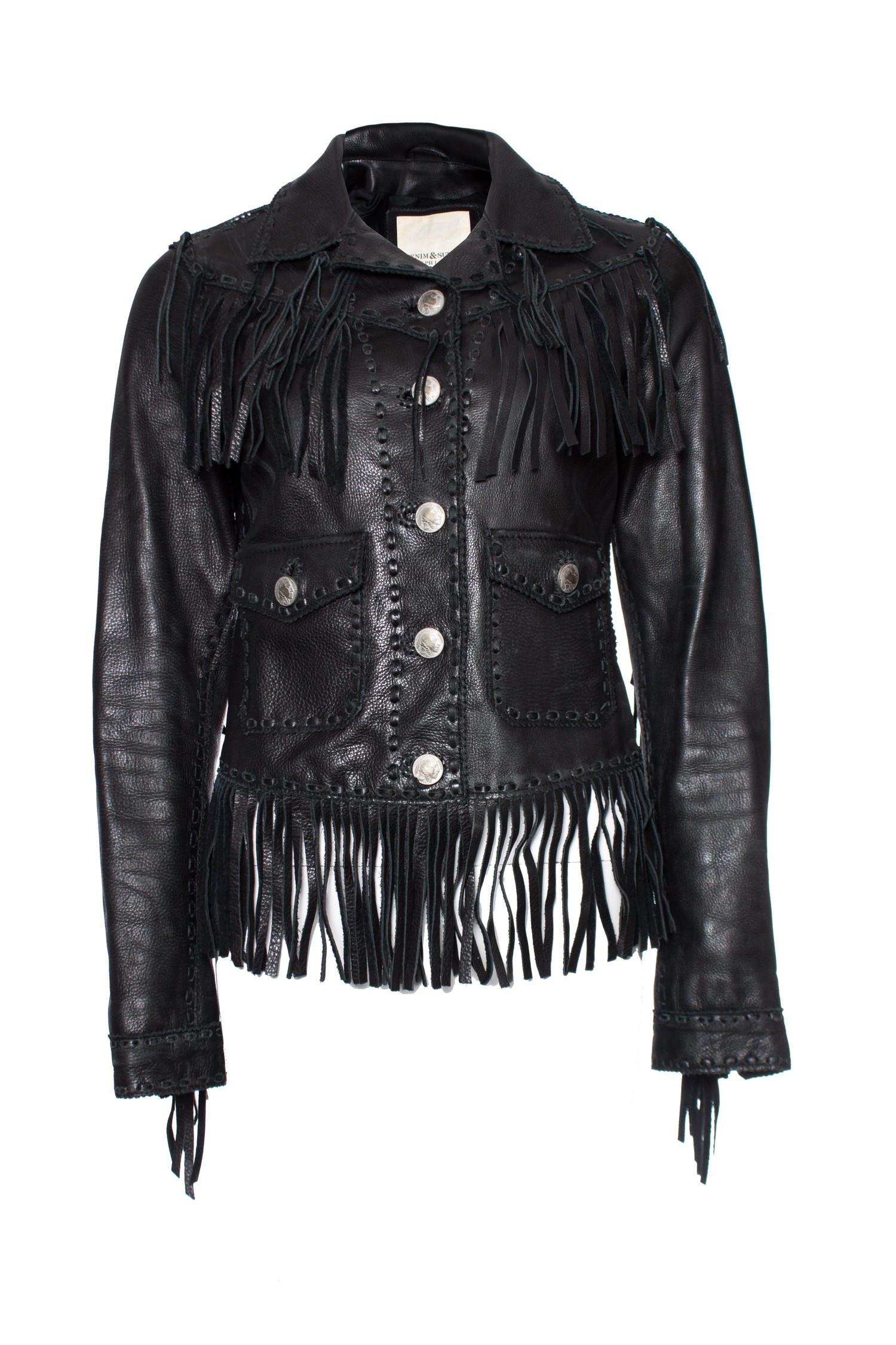 ralph lauren fringe leather jacket