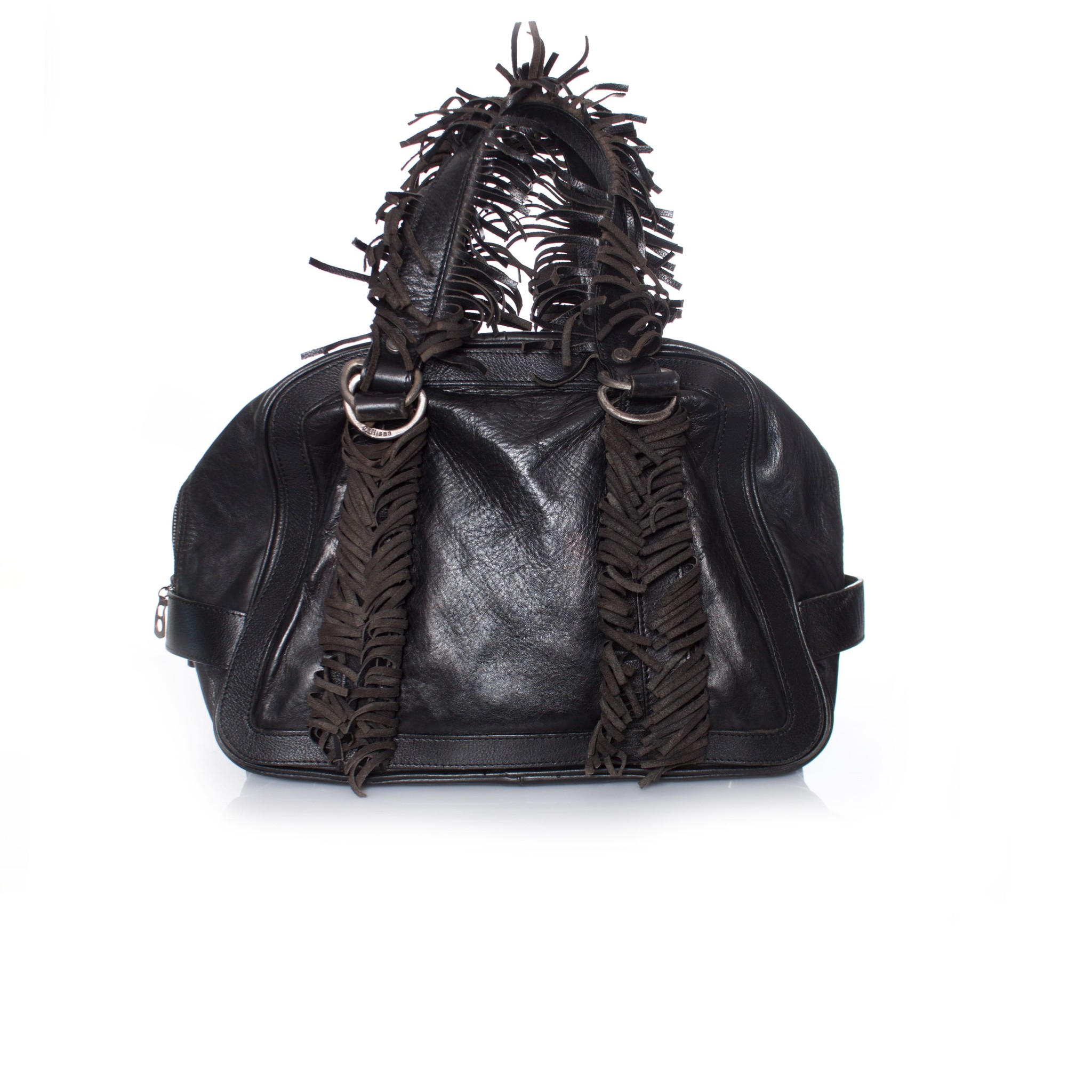 Leather Boho Handbag - Leather Bag with Fringe