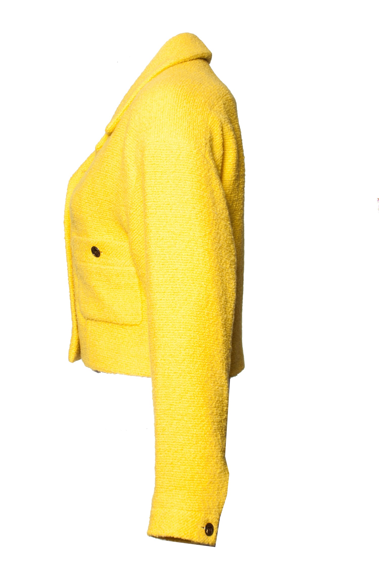 chanel yellow coat