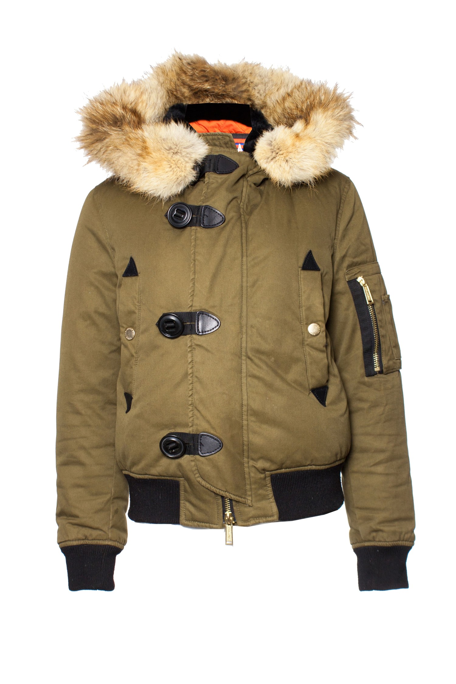 dsquared2 bomber fur