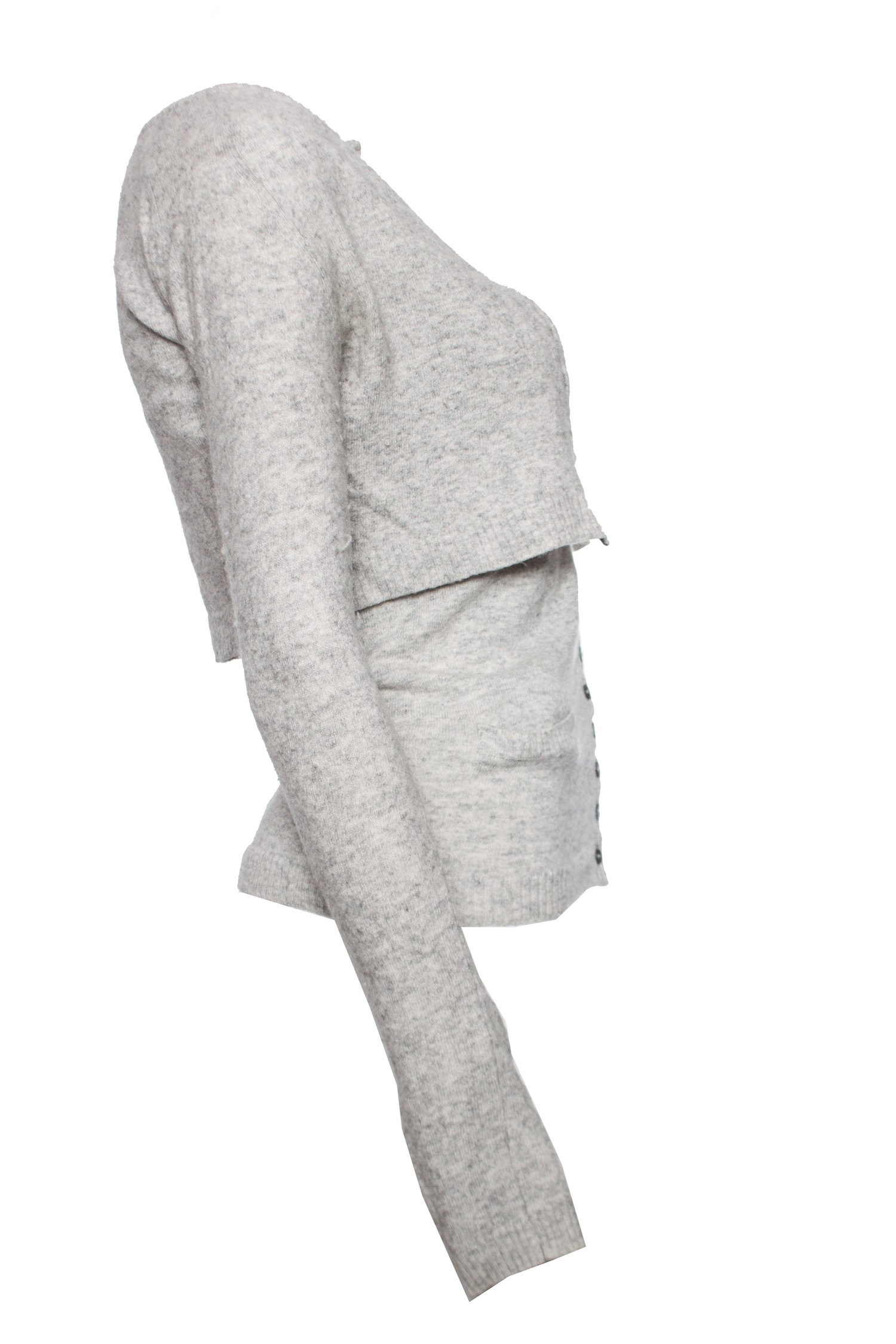 Dolce & Gabbana, grey wool and cashmere twin-set. - Unique 