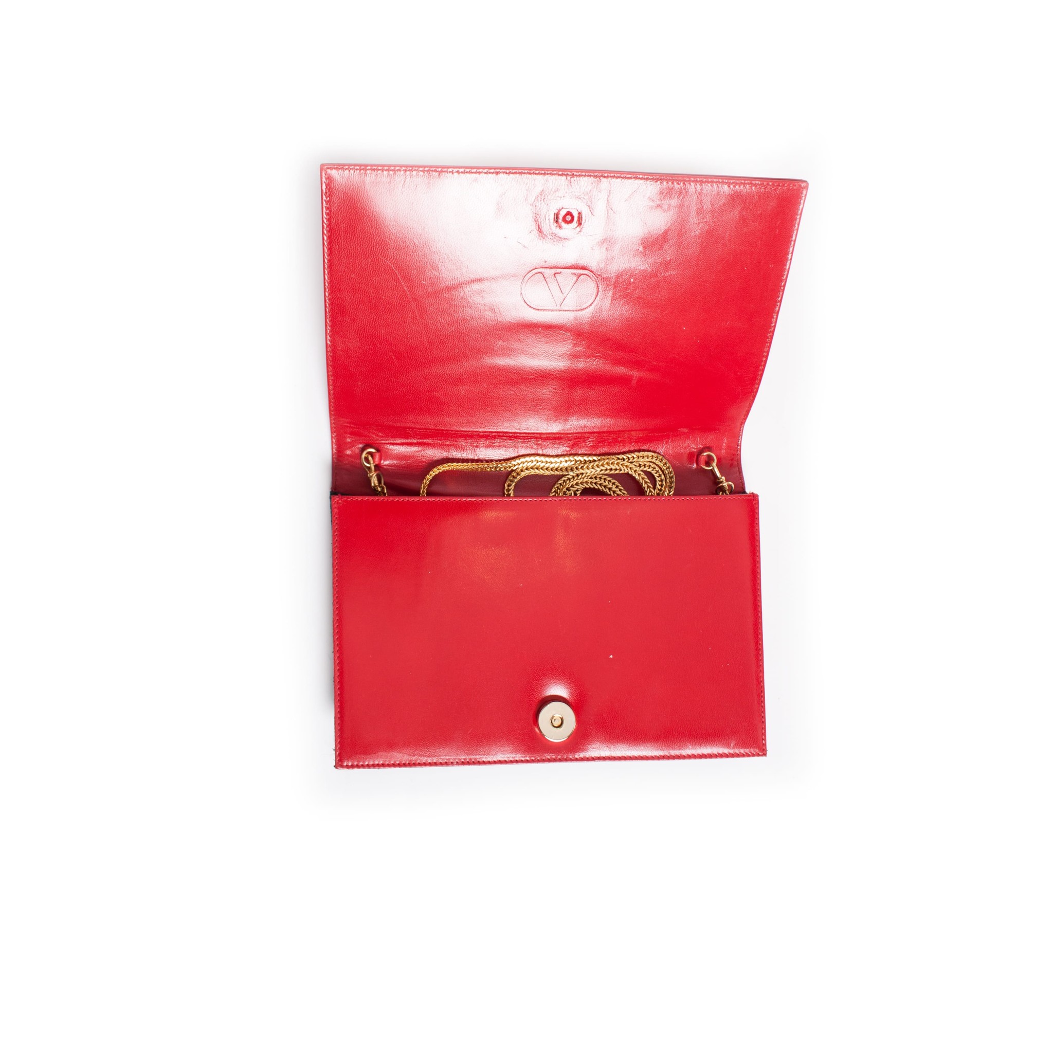 Valentino Vintage Leather Wallet - Red Wallets, Accessories