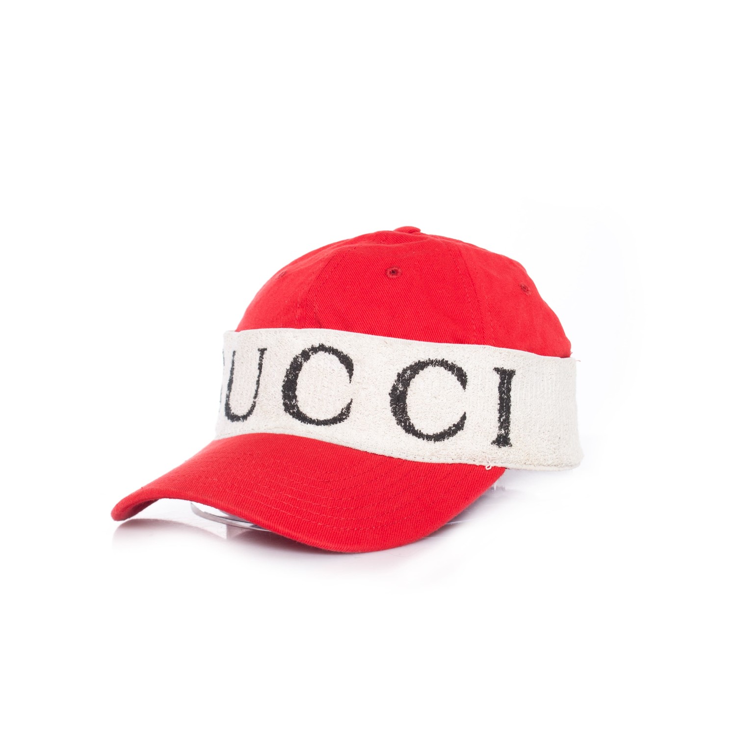 Gucci unisex Red and White Designer Cap Gucci GG Baseball Hat in White – Gavriel.us main image 2