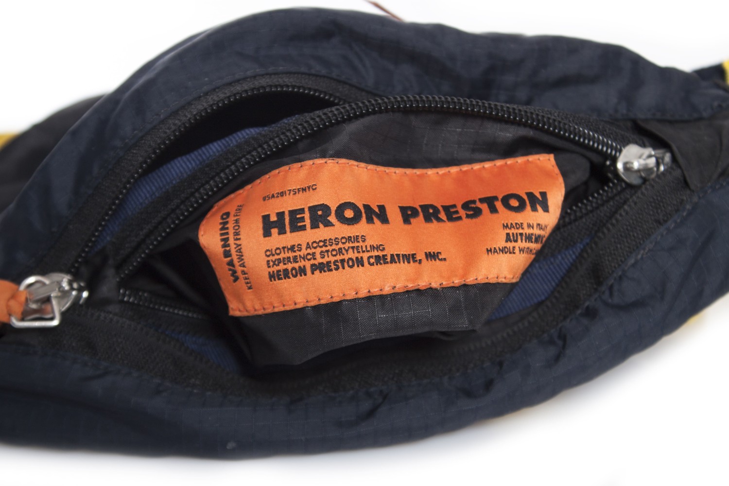 Heron Preston, logo-patched belt bag. - Unique Designer Pieces