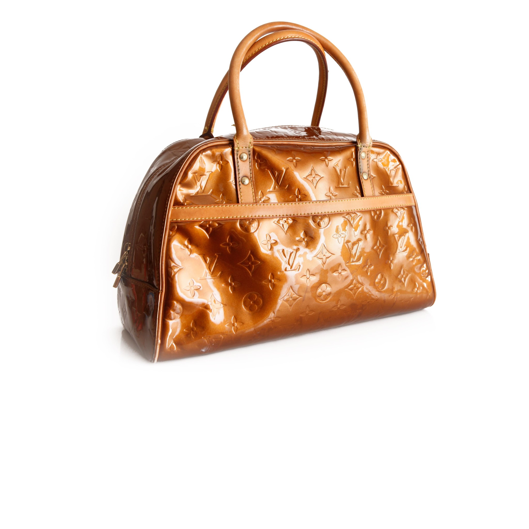 Tompkins square patent leather handbag Louis Vuitton Gold in