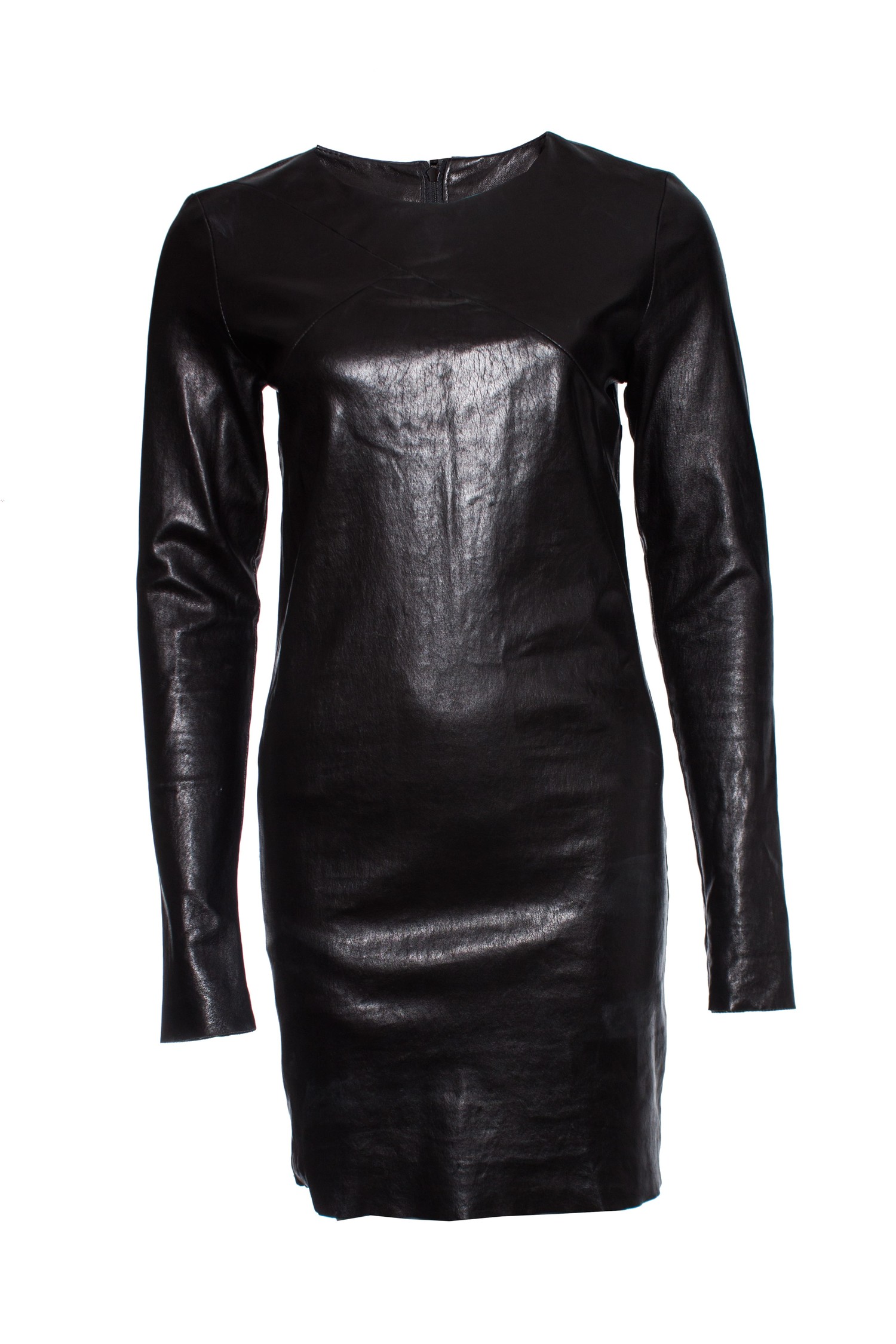 Barbara Bui, Black leather dress. - Unique Designer Pieces