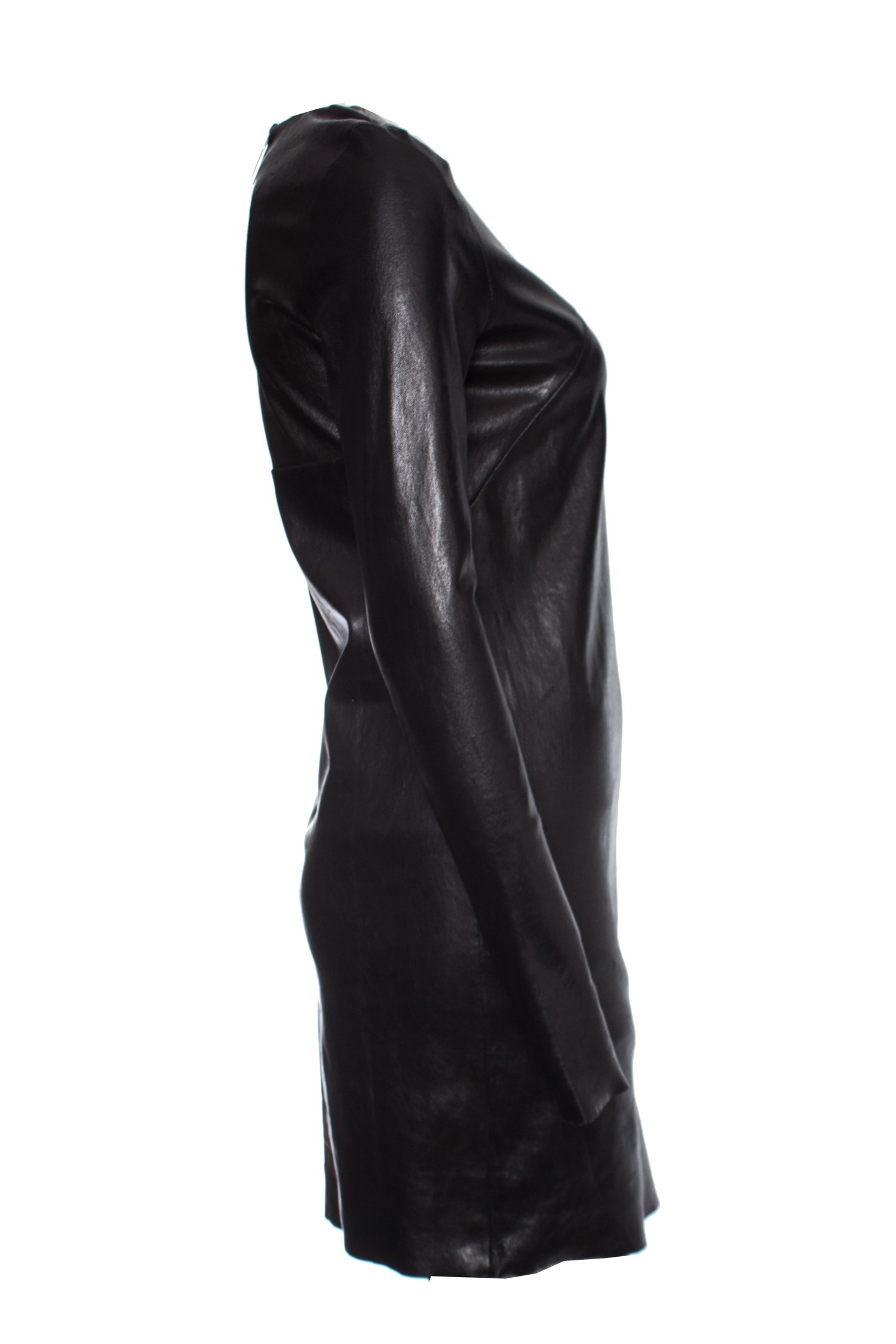 Barbara Bui, Black leather dress. - Unique Designer Pieces