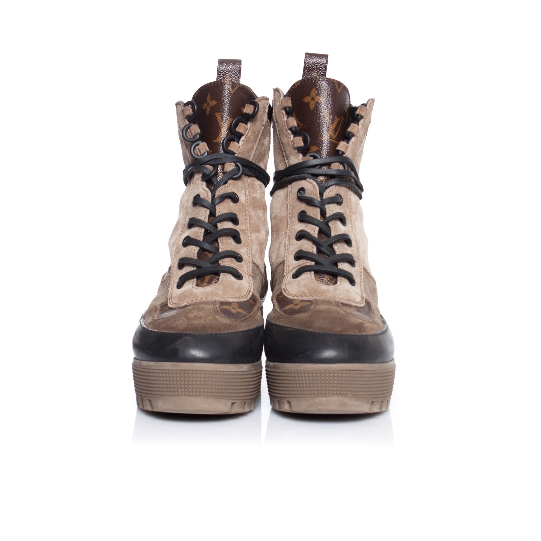Louis Vuitton, Laureate platform dessert boots - Unique Designer Pieces