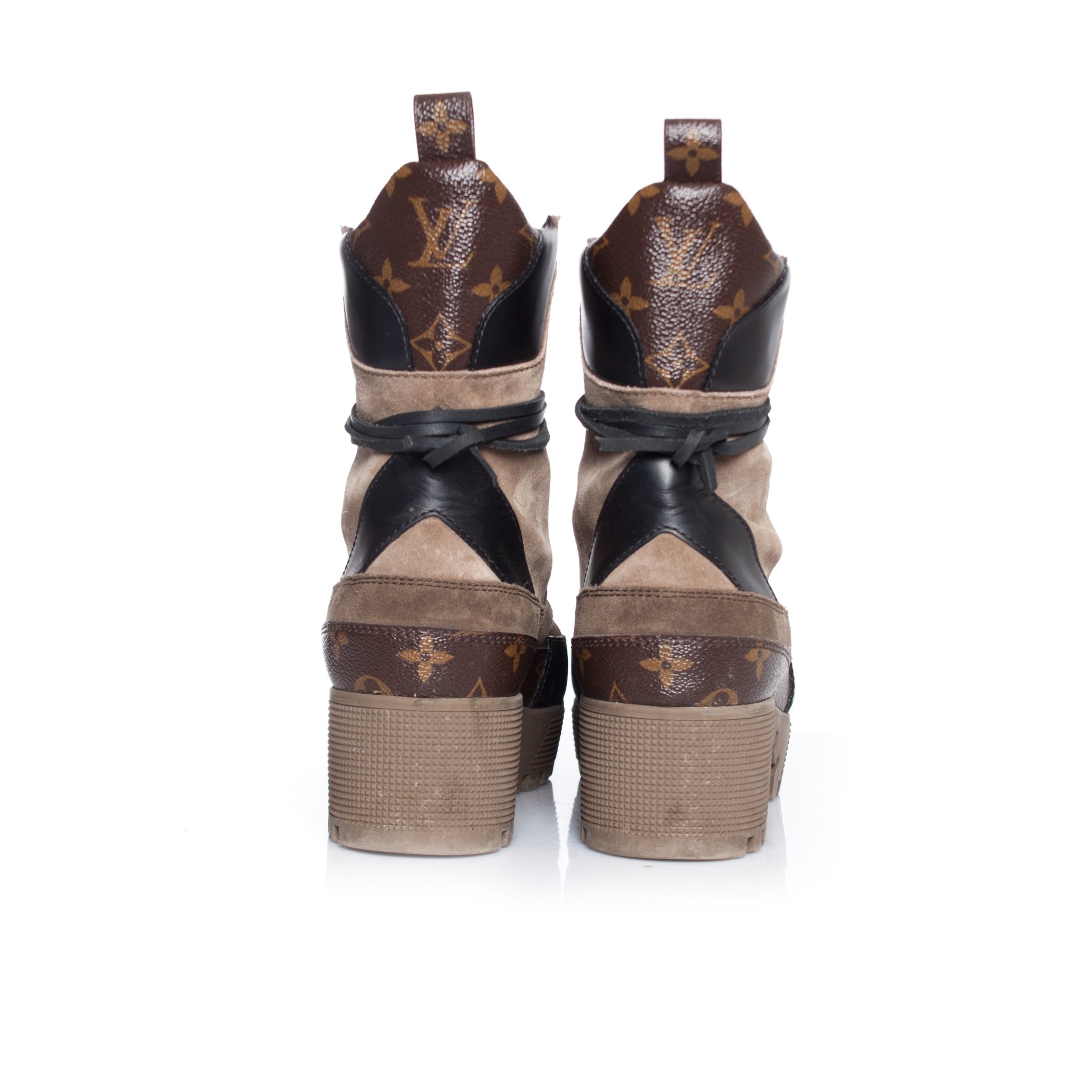 Louis Vuitton, Laureate platform dessert boots - Unique Designer Pieces