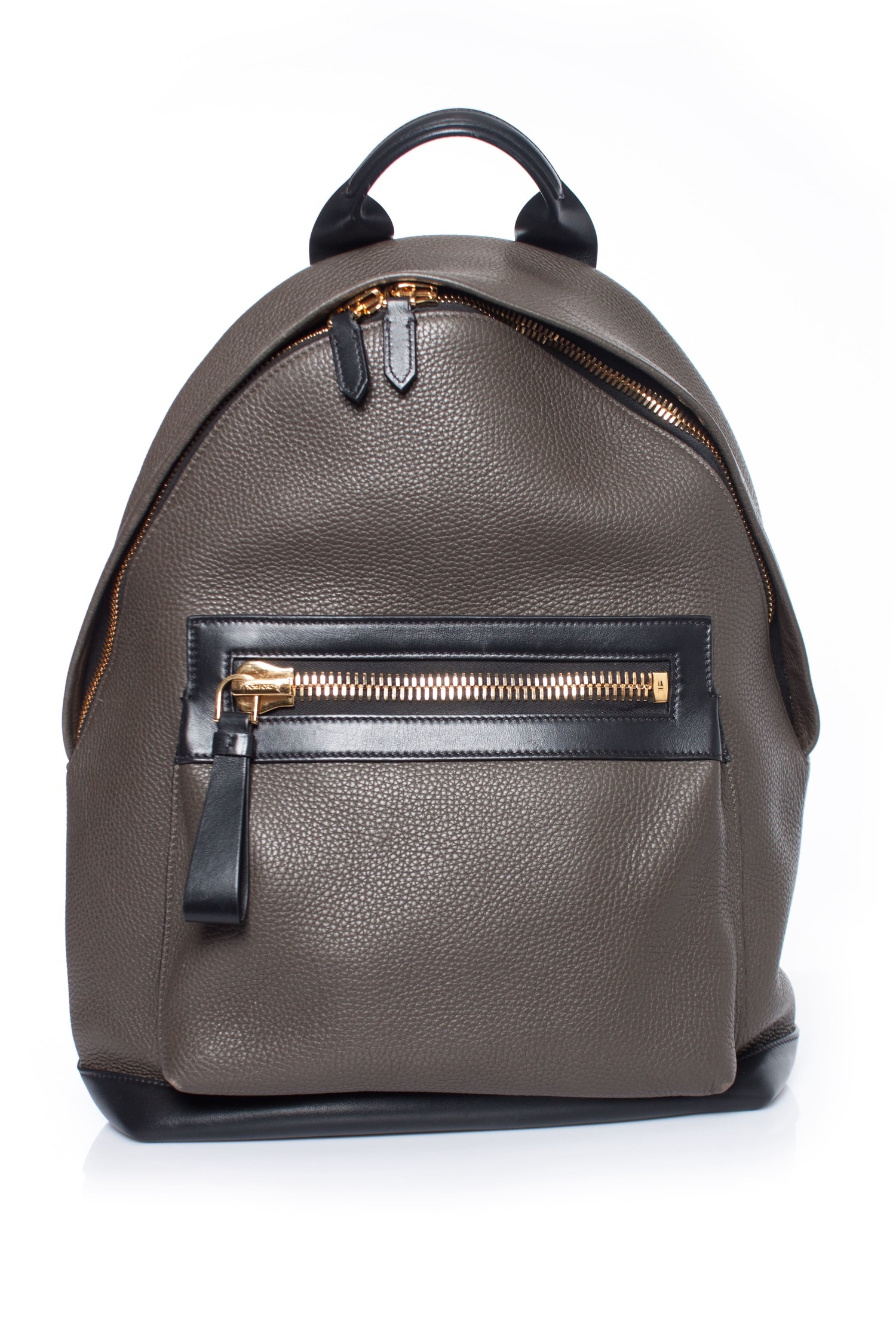 Tom Ford, Leather Solid Backpack Unique Designer Pieces