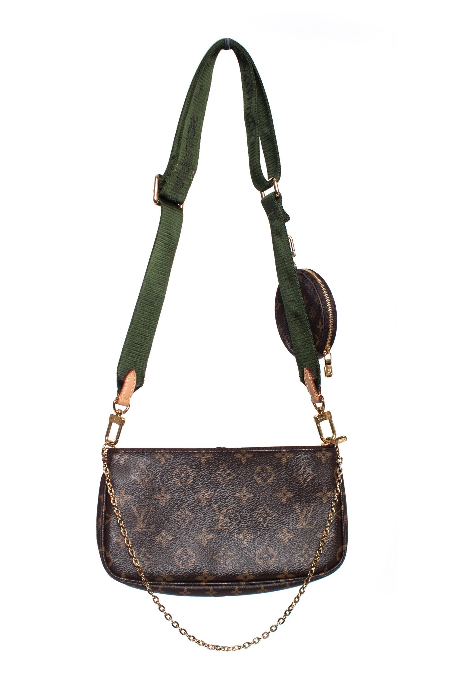 Louis Vuitton Multi Pochette Accessoires Khaki Monogram