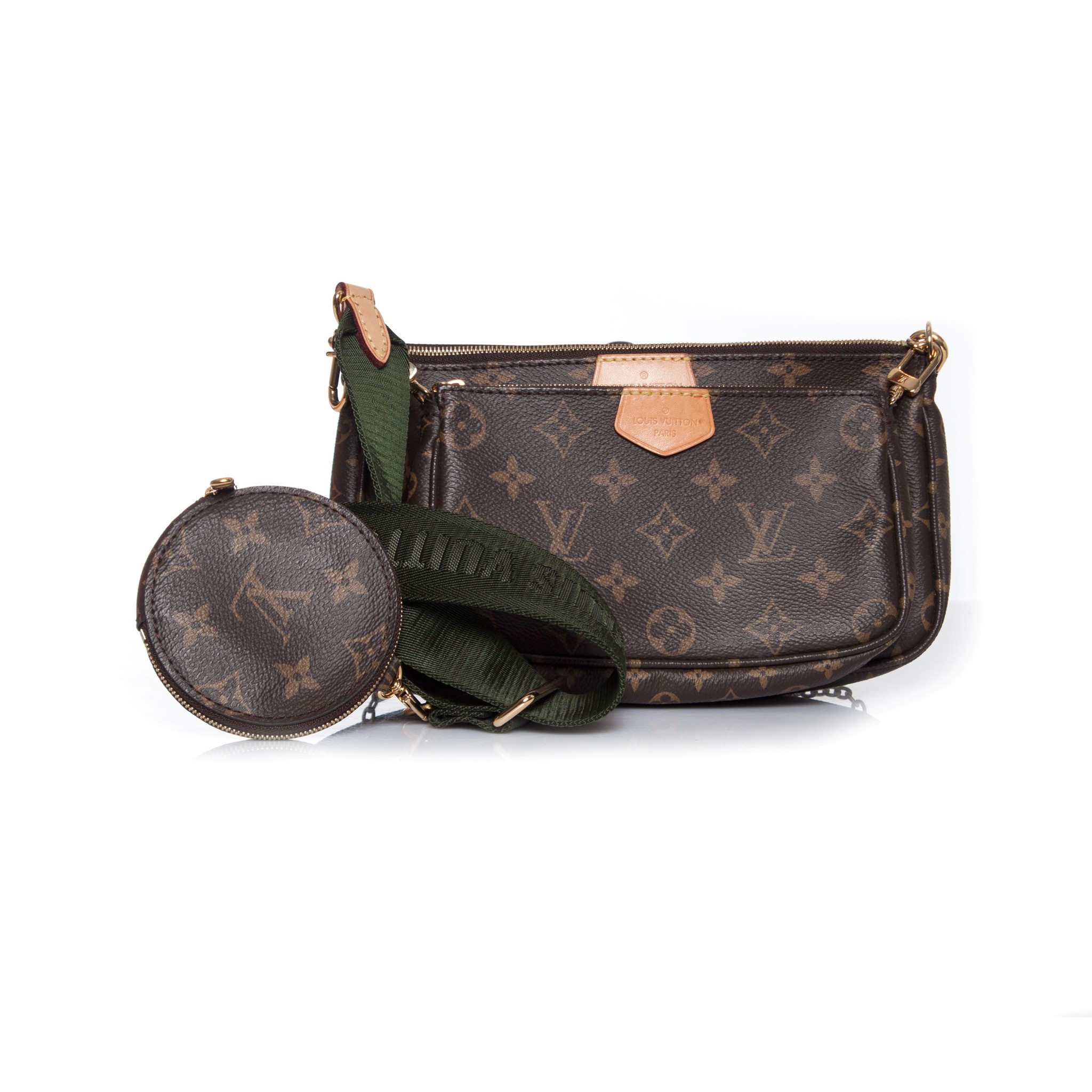 Louis Vuitton, Multi pochette accessoires in khaki. - Unique Designer Pieces