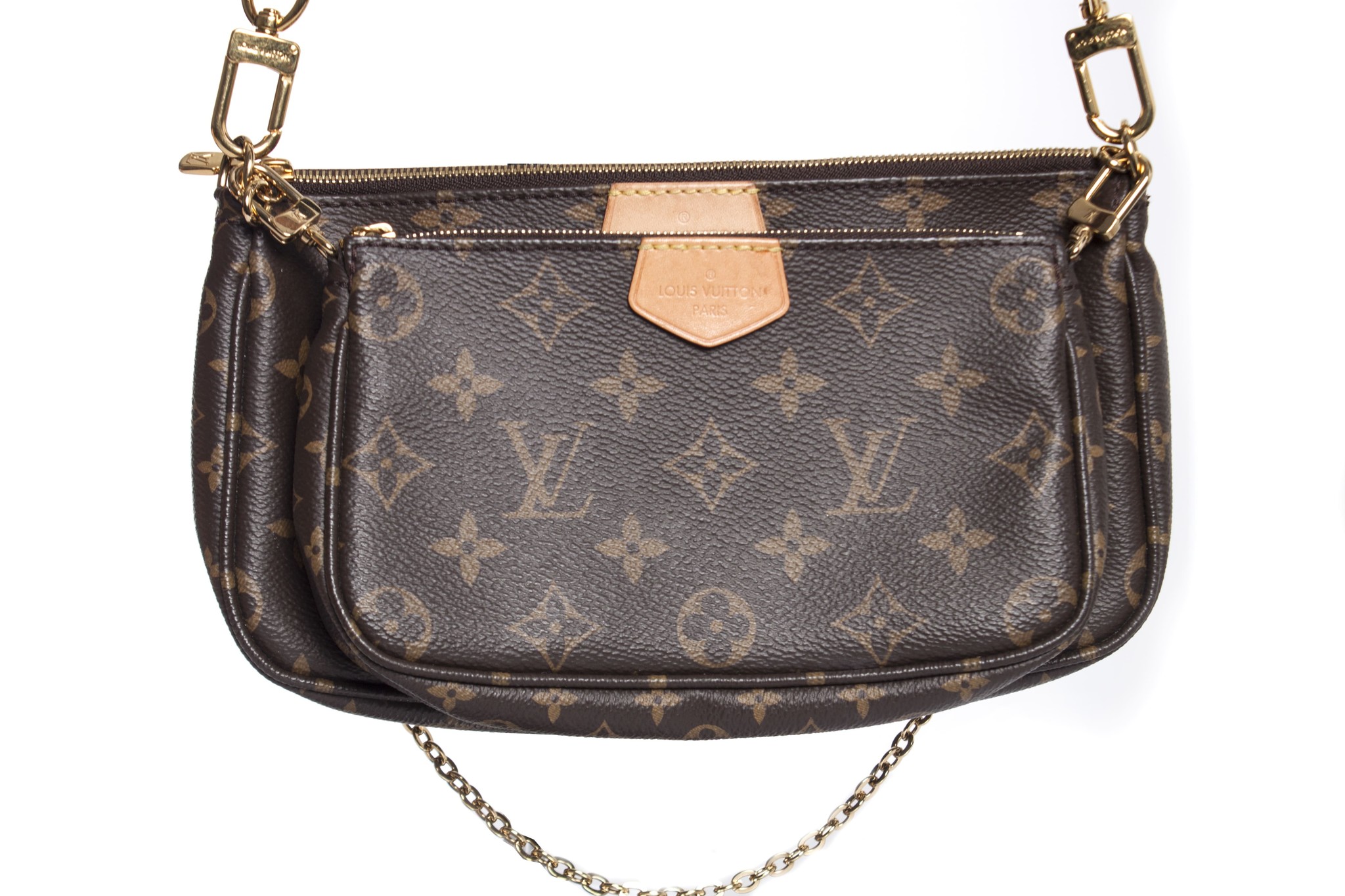 Louis Vuitton, Multi pochette accessoires in khaki. - Unique
