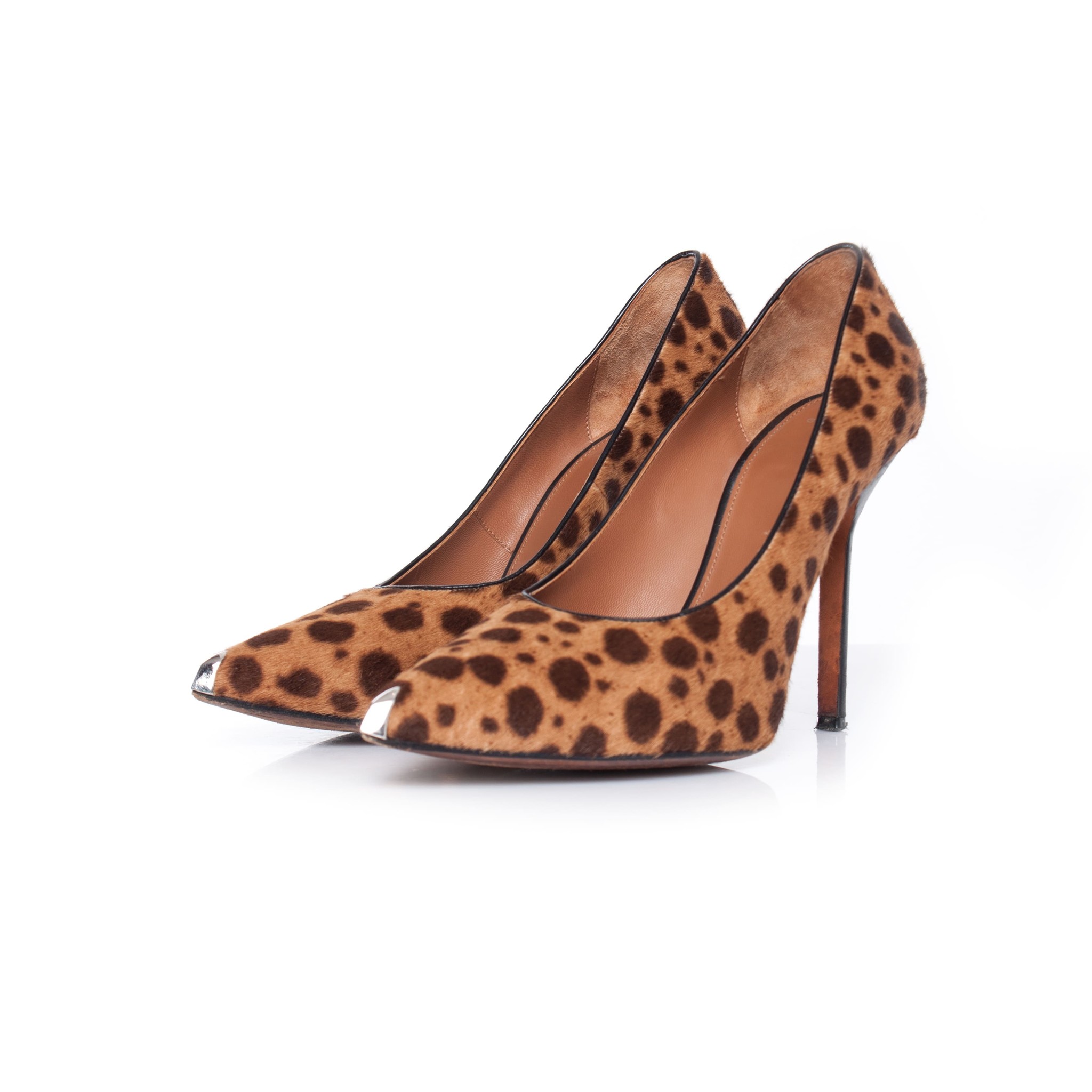 pony skin leopard print shoes