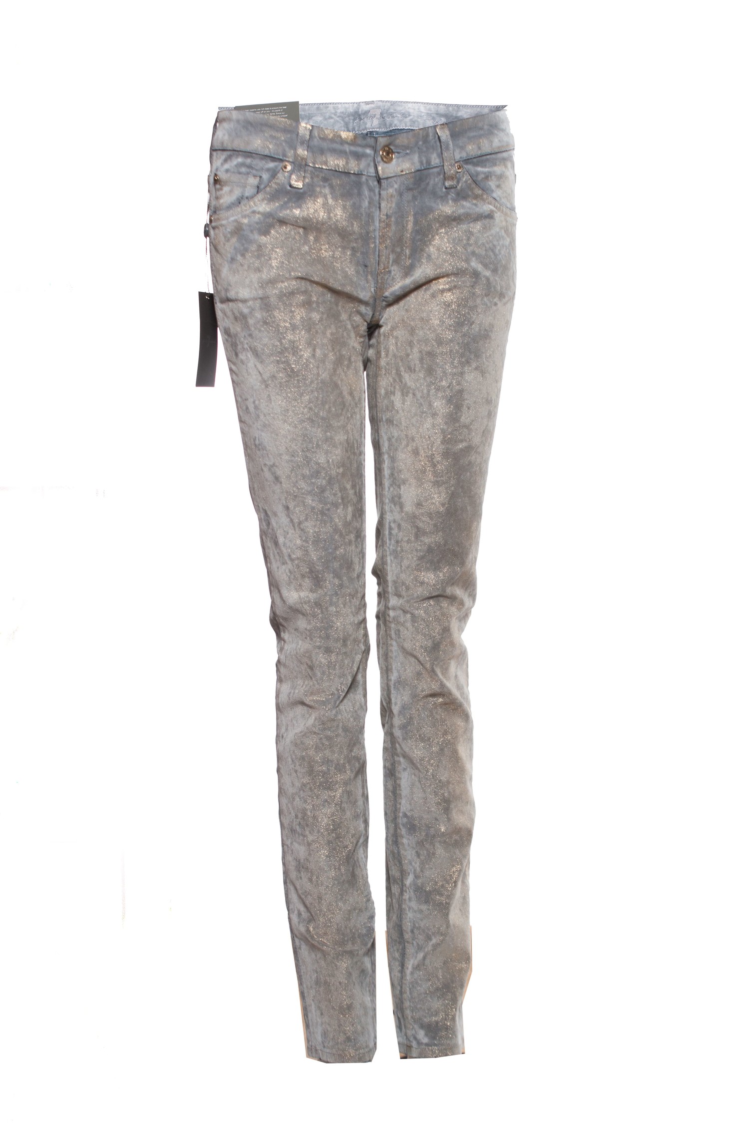 7 for all mankind metallic jeans