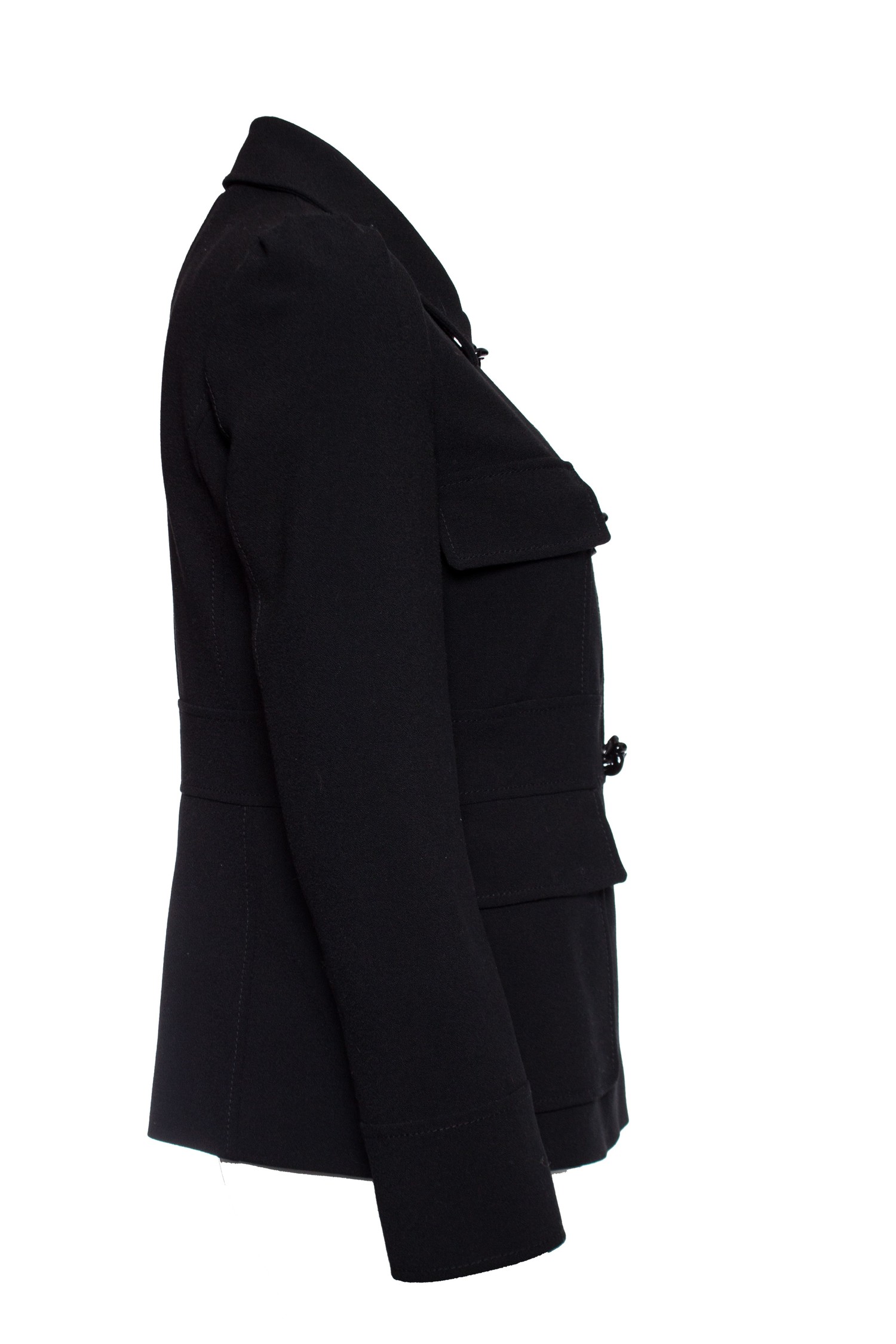RED VALENTINO - RED VALENTINO ブラック ダブルブレストジャケット Red Valentino, Black blazer with push buttons. - Unique Designer
