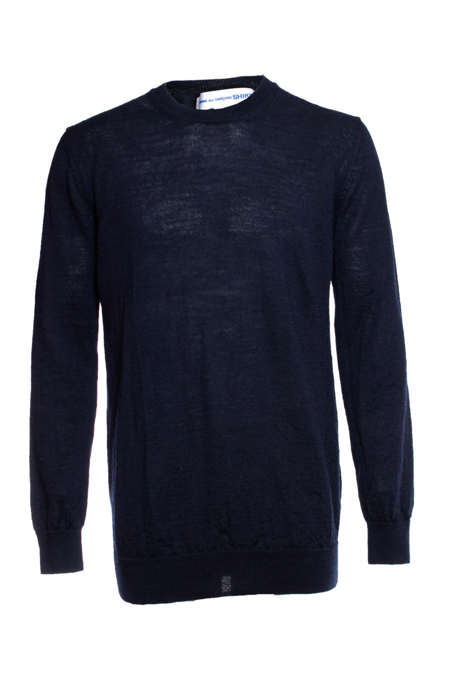 Comme Des Garcons Blue wool sweater. Unique Designer Pieces