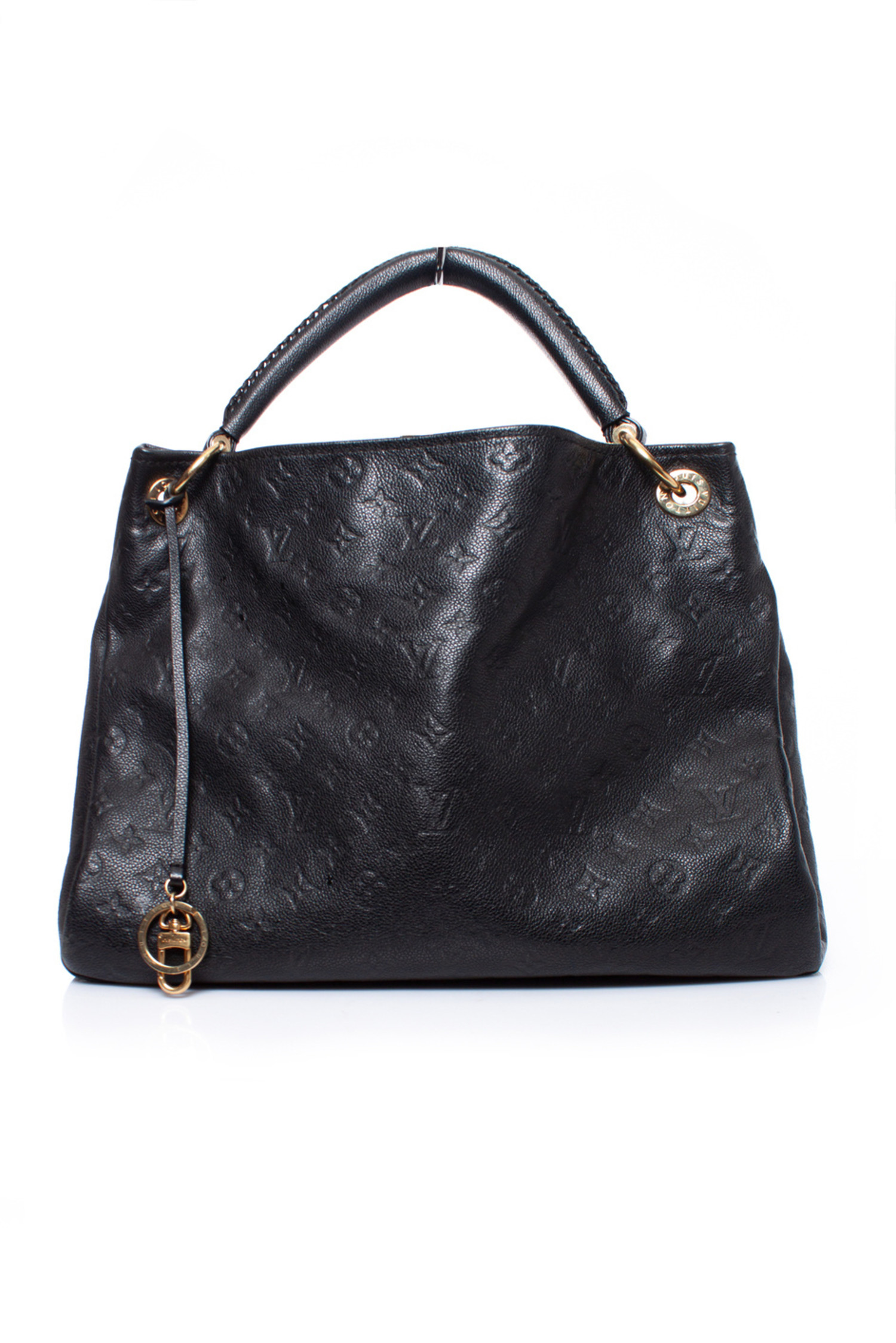 Louis Vuitton Black Monogram Leather Artsy MM Bag. - Unique