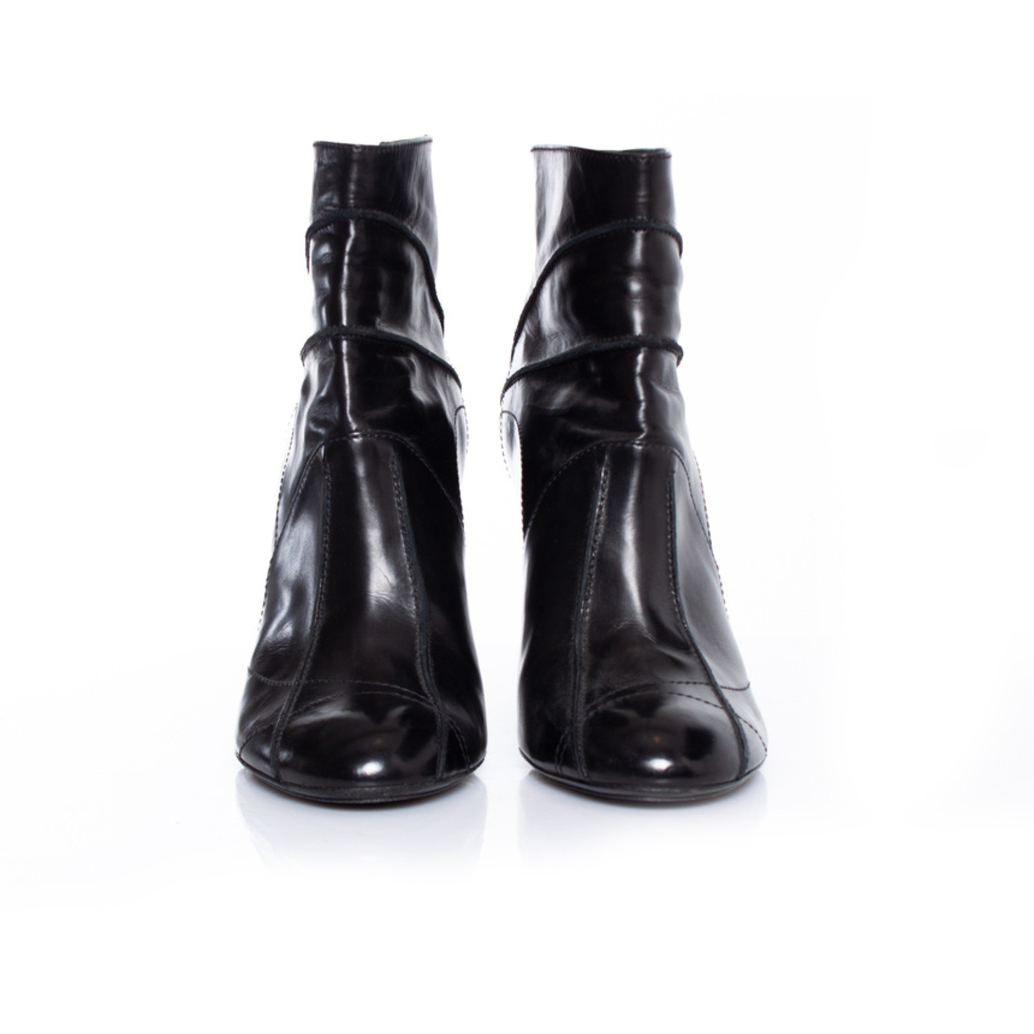 Leather ankle boots Dior Black size 37.5 EU in Leather - 25104677