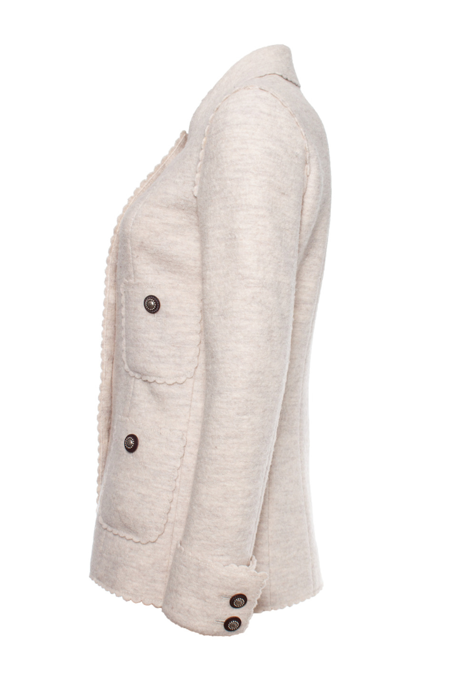 Chanel, cream colored wool jacket - Unique Designer Pieces