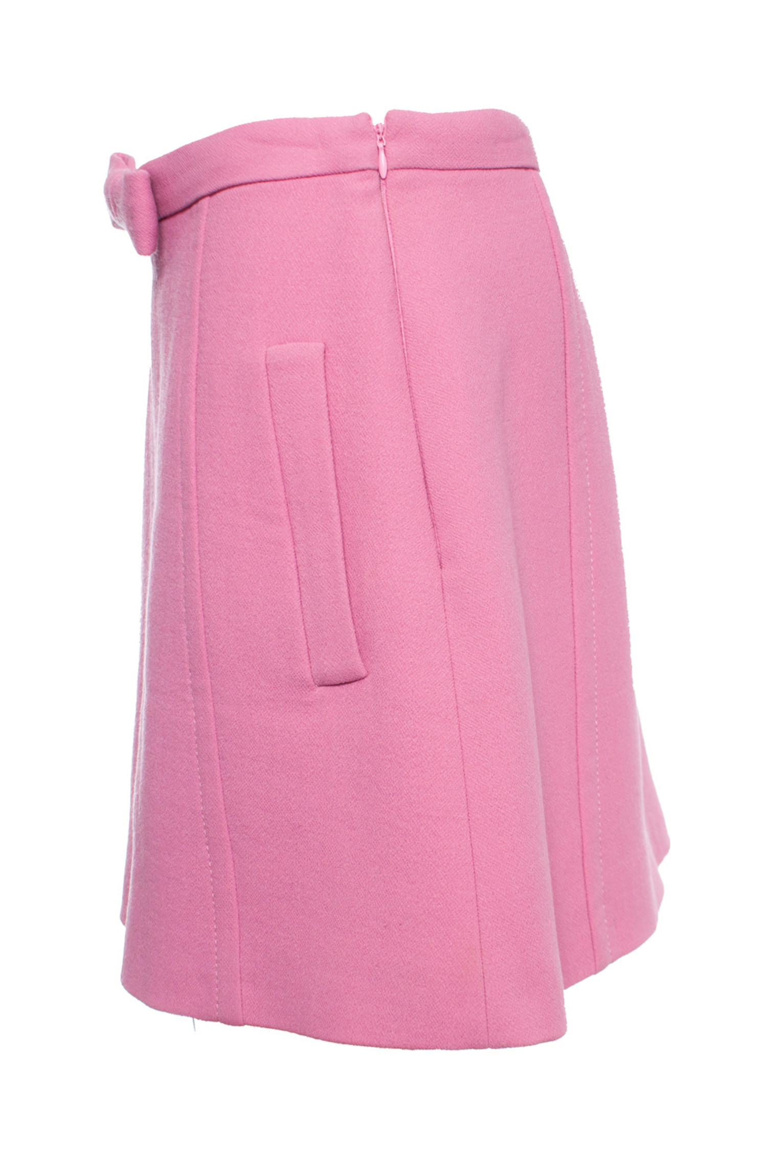 Wool mini skirt Miu Miu Brown size 42 IT in Wool - 47527840