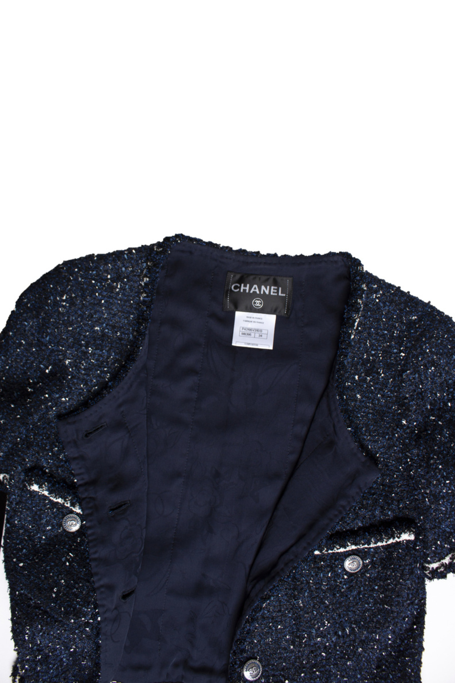 Chanel short sleeve on sale jacket