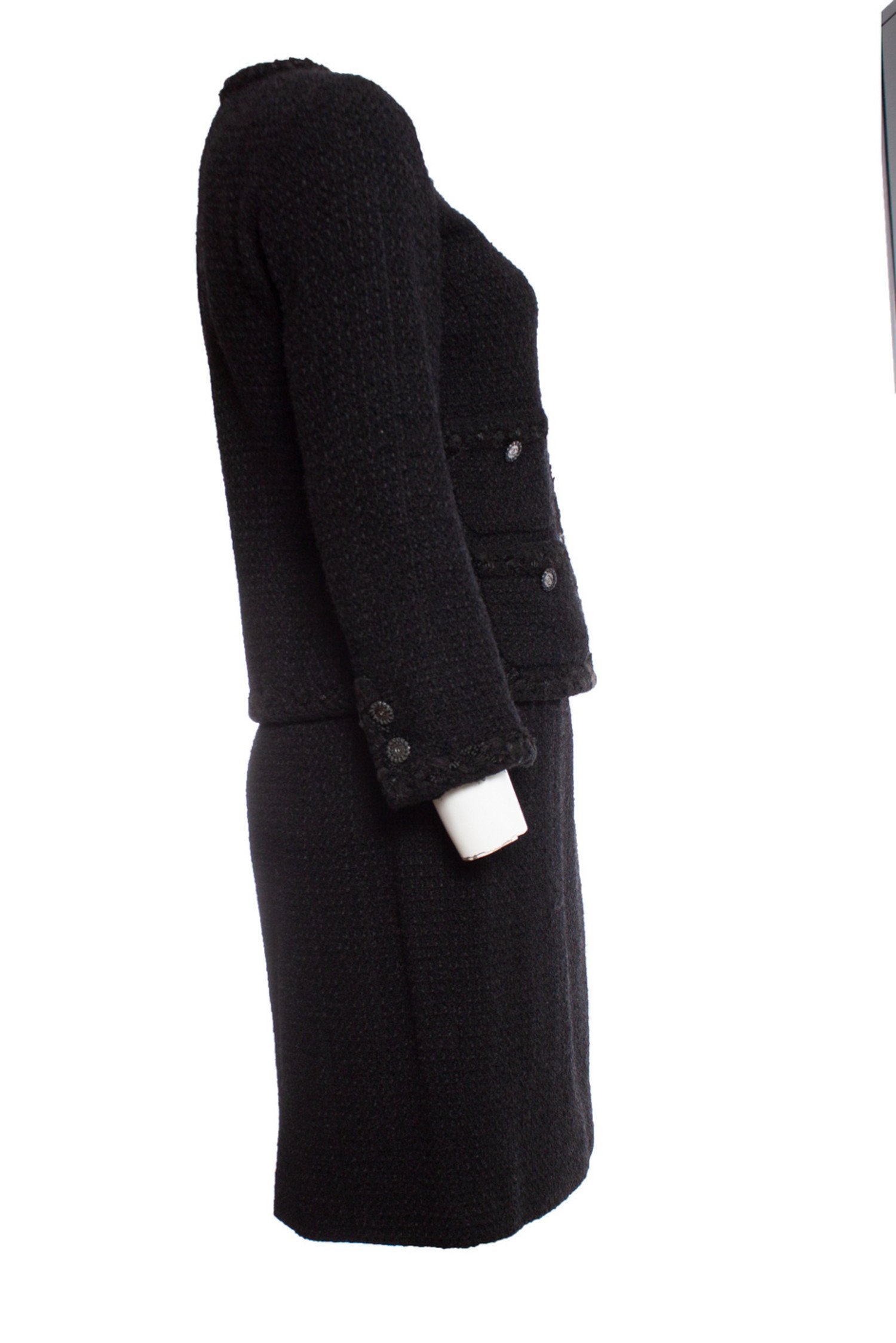 Chanel, Black boucle suit. - Unique Designer Pieces
