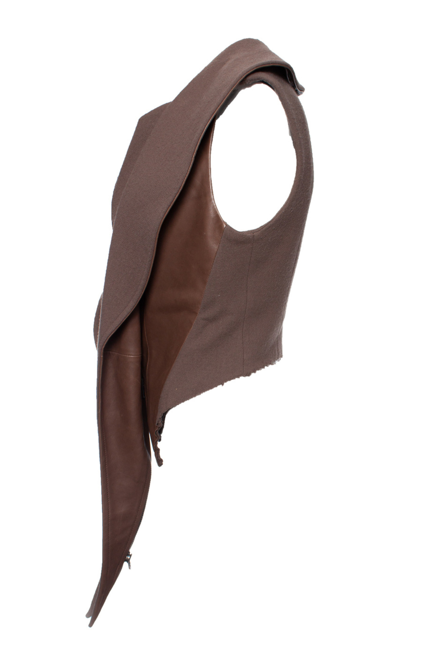 Haider Ackermann, Waistcoat with oversized collar. - Unique
