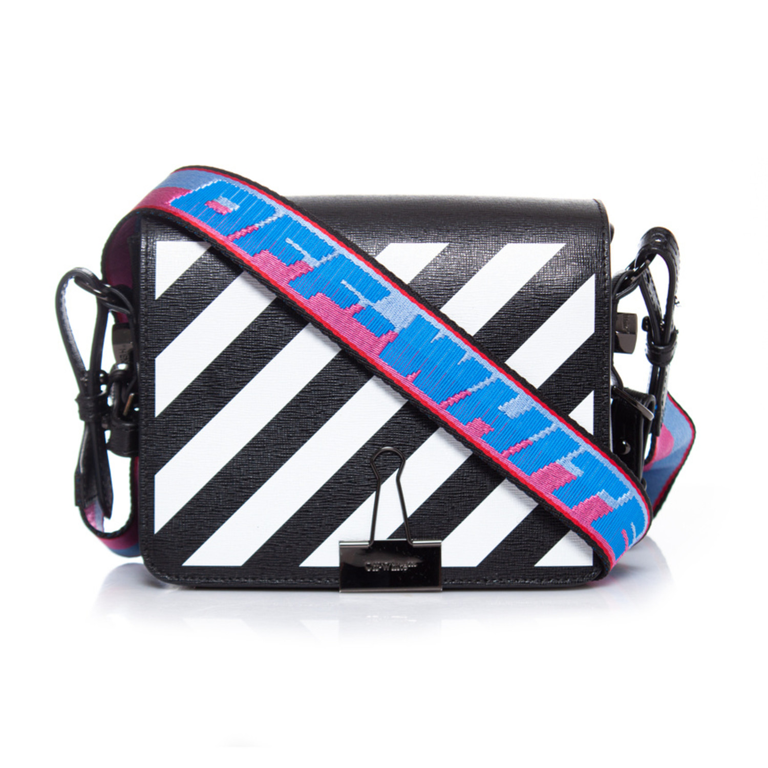 OFF-WHITE, diagonal flap crossbody bag - Unique Designer Pieces