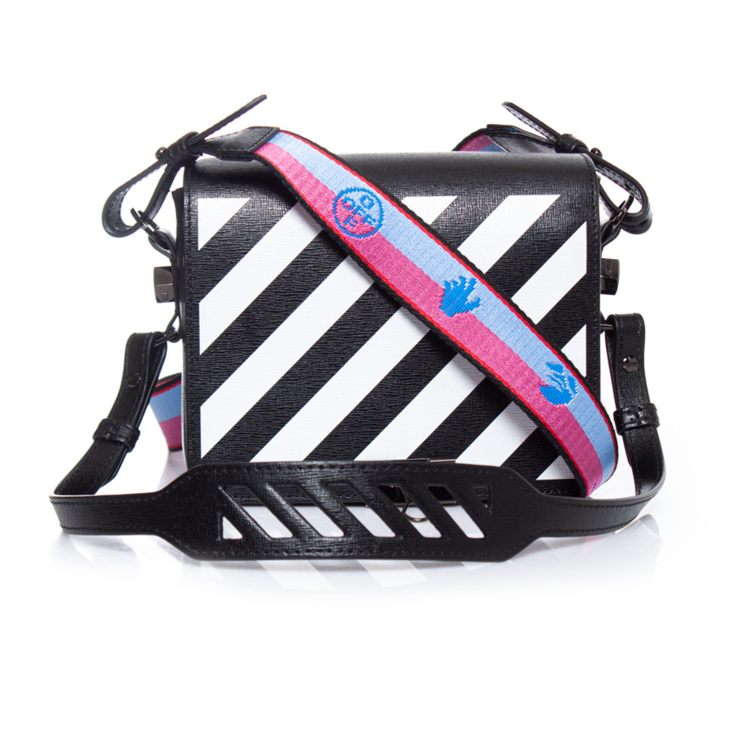 OFF-WHITE, diagonal flap crossbody bag - Unique Designer Pieces