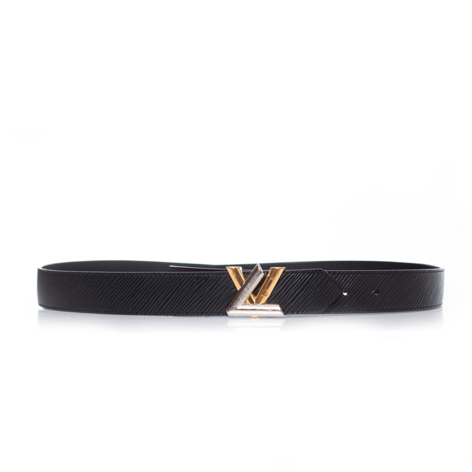 Louis Vuitton, Twist mm leather belt - Unique Designer Pieces