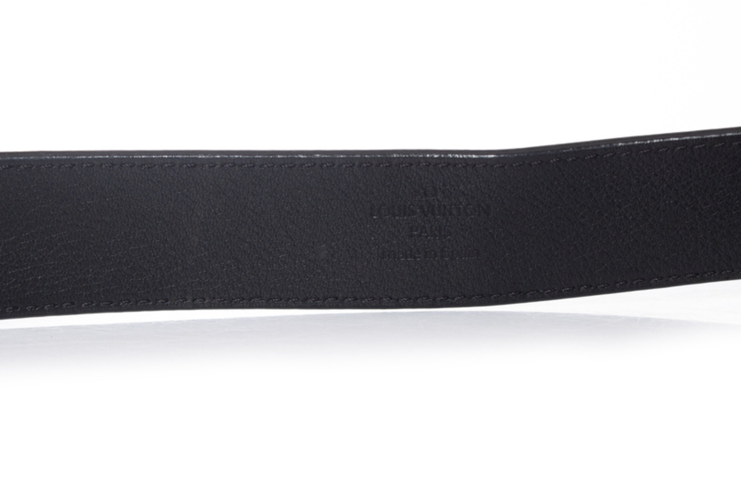 LOUIS VUITTON Twist Epi Leather Belt Black 90/36