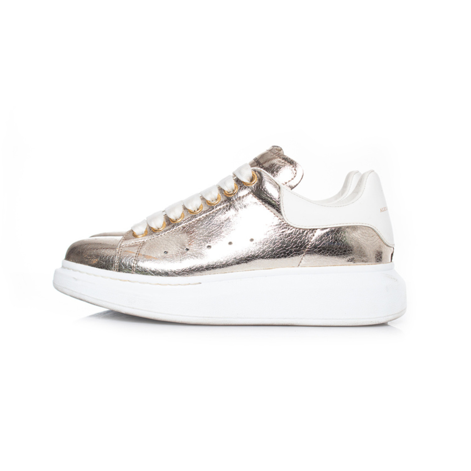 Alexander McQueen, Metallic Larry trainers - Unique Designer Pieces