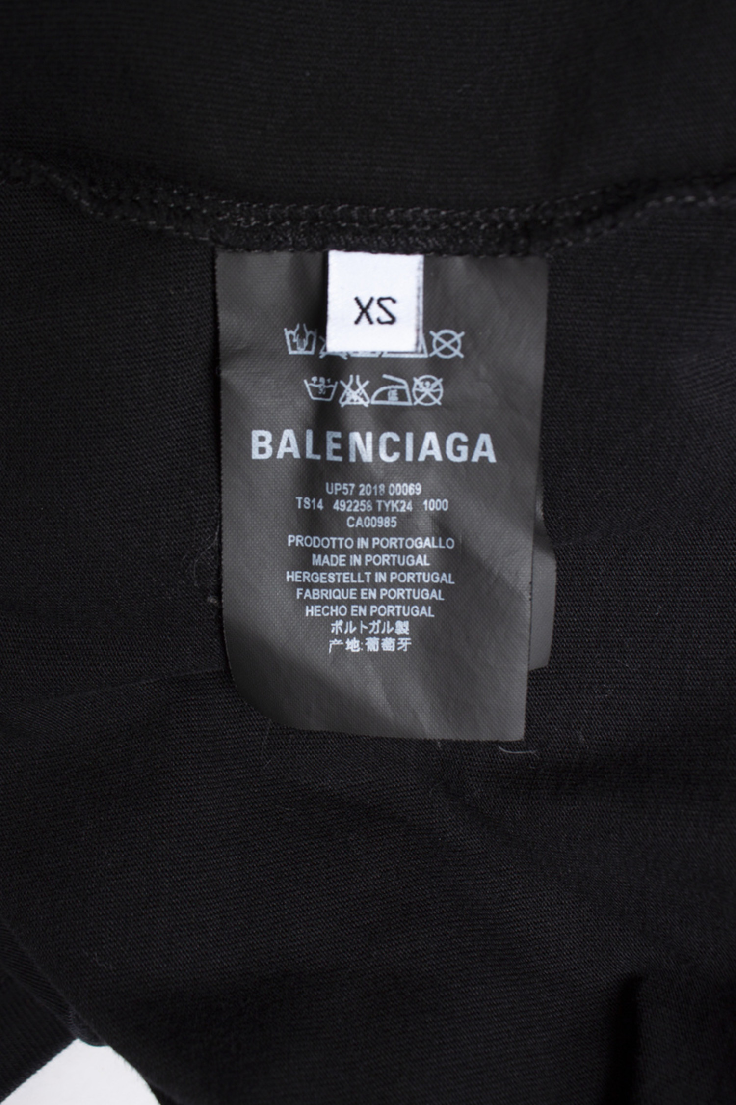 petroleum kant Stavning Balenciaga, Crown T-shirt - Unique Designer Pieces