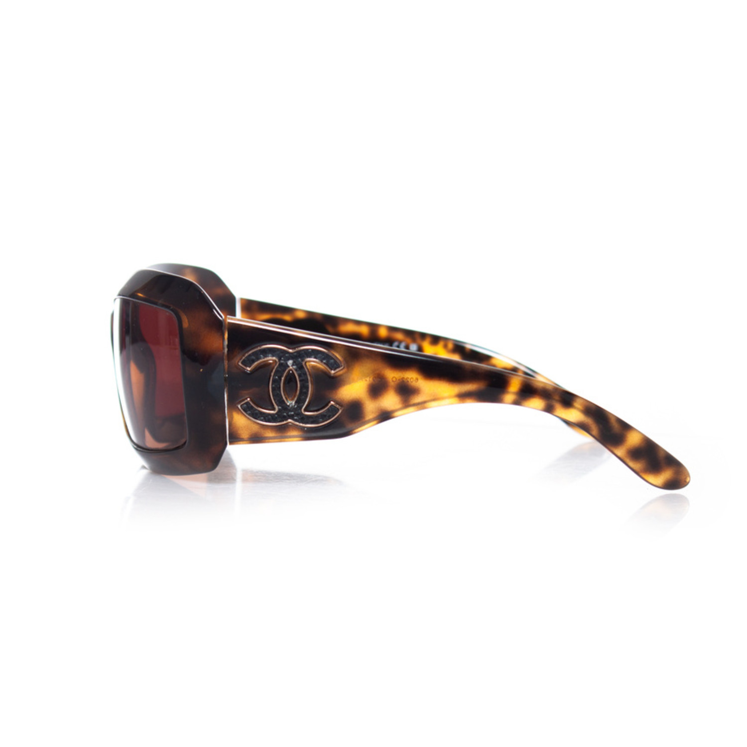 *Chanel* Tortoise VTG Sunglasses w/case EUC Chanel Brown Tortoise Shell Cat-Eye Sunglasses main image 2
