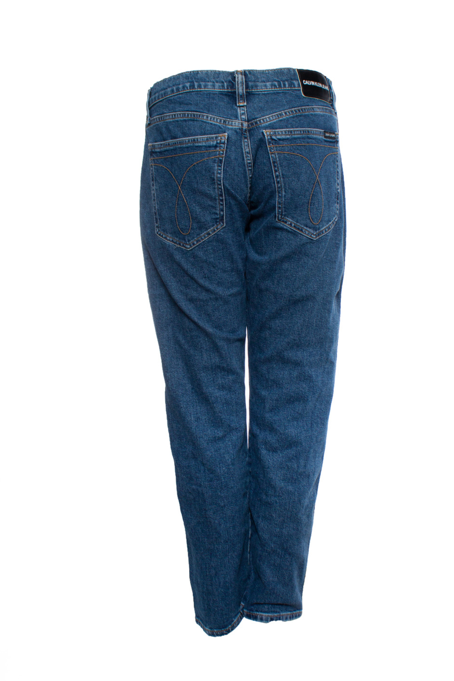 Calvin Klein, Blue jeans with logo trim - Unique Designer Pieces